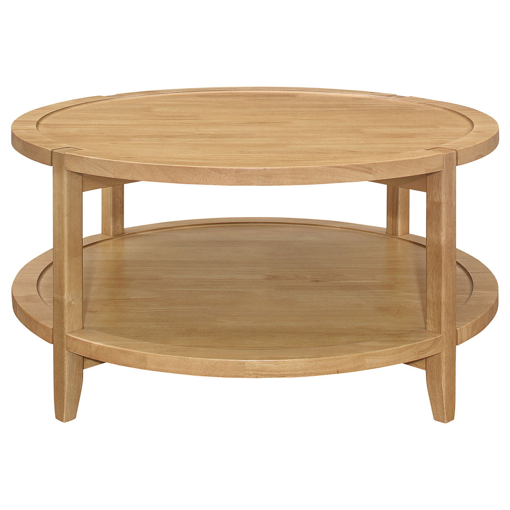 Camillo Round Wood Coffee Table