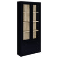 Hawthorne Glass Display Cabinet — Black