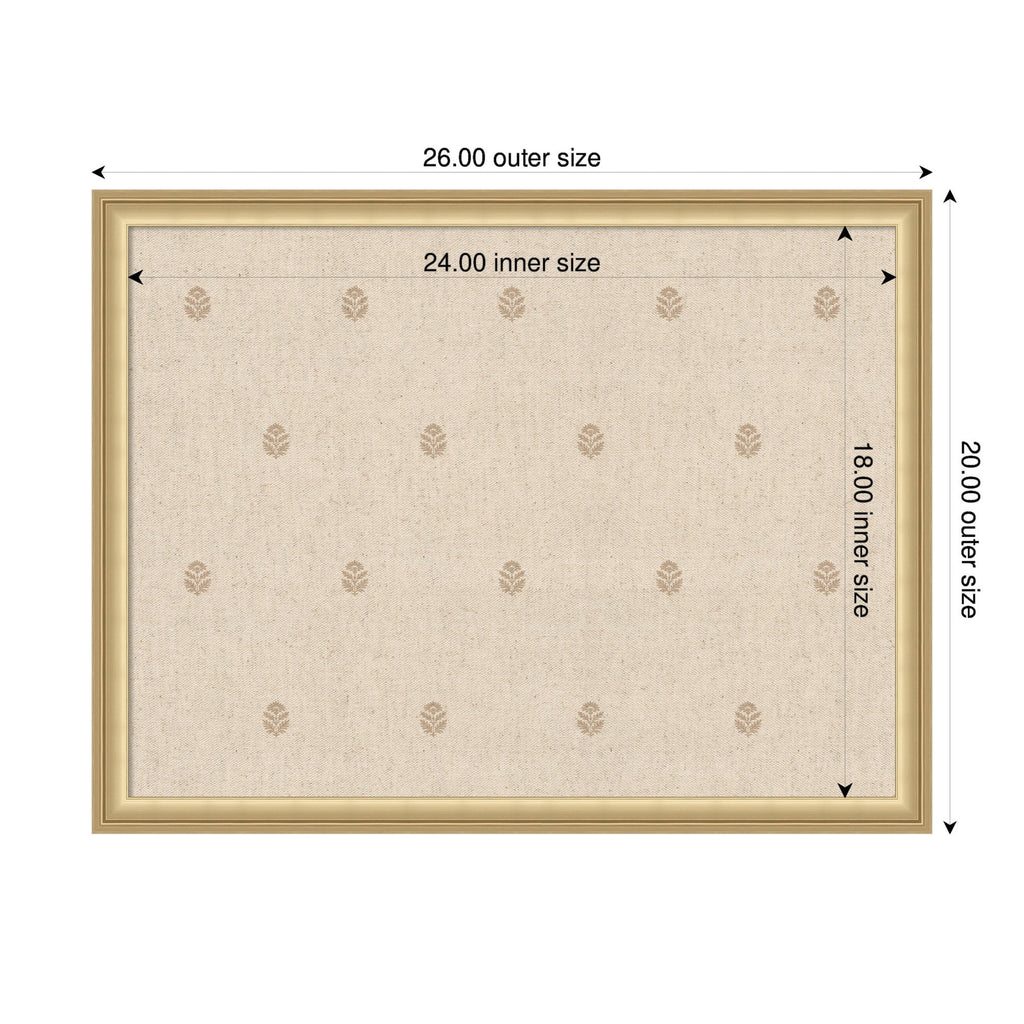 Pinboard Beige Botanical Block Print