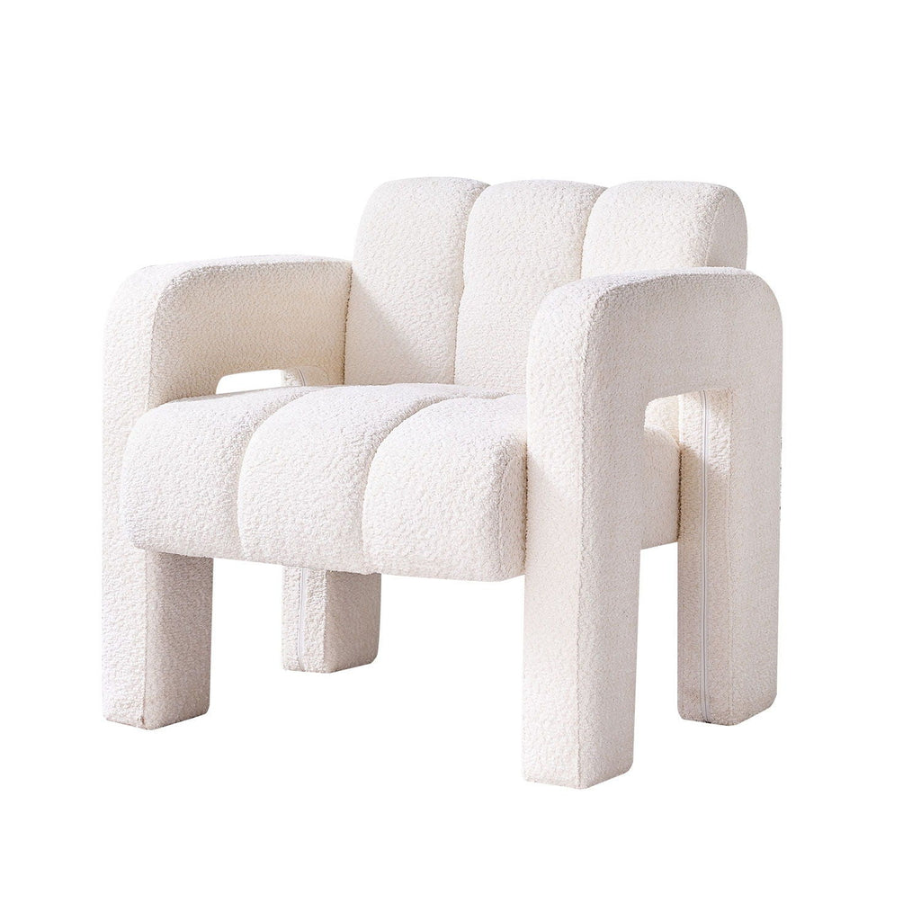 Bouclé Upholstered Accent Chair
