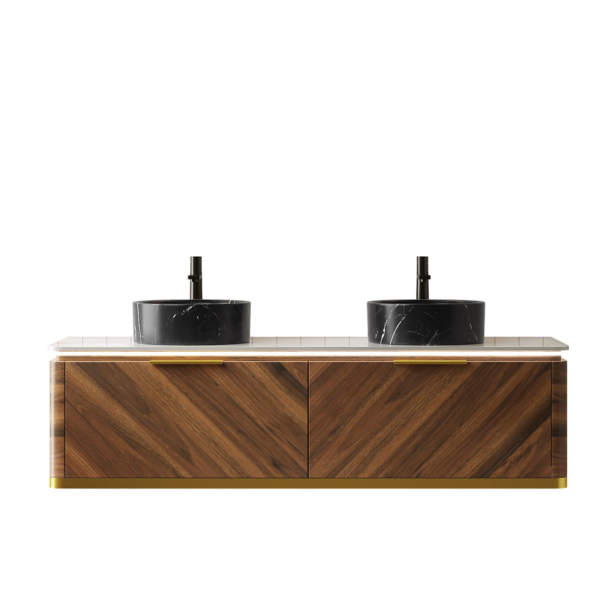 DIPA 60-Inch Floating Bathroom Vanity & Sinks