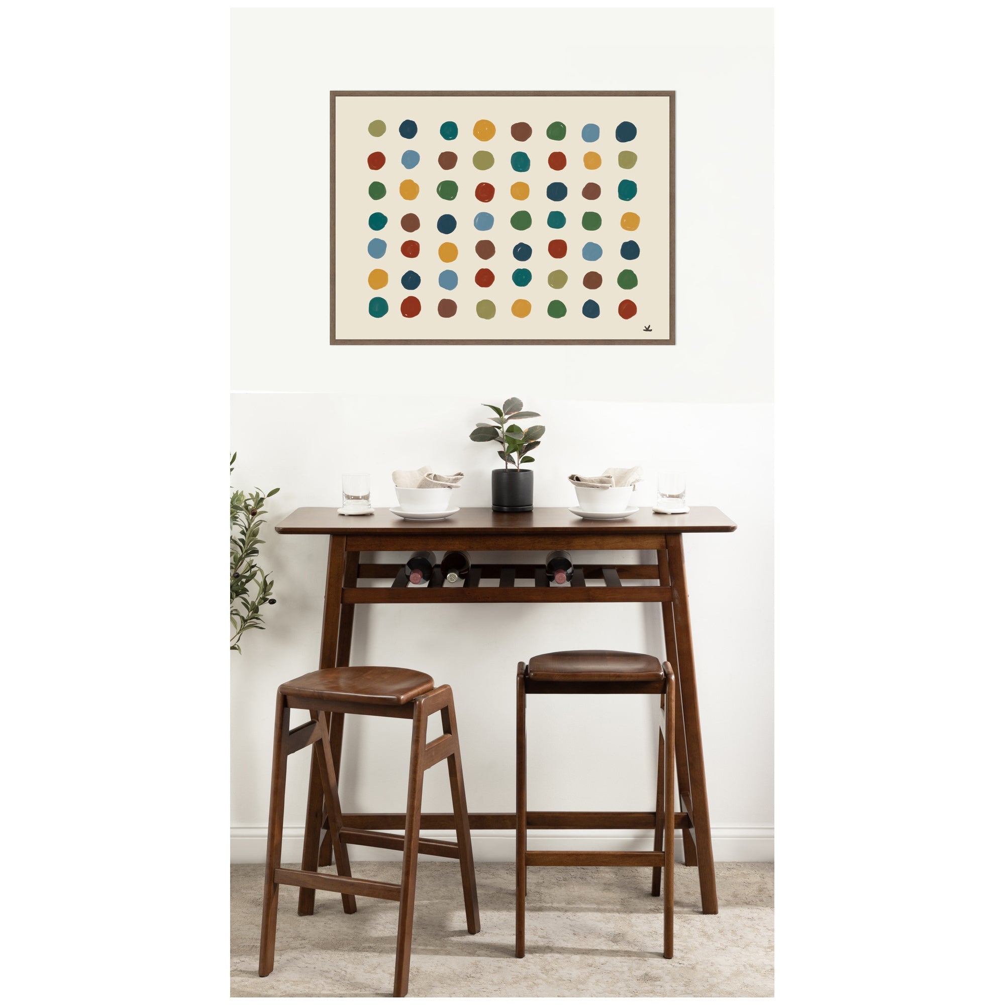 Meditation No. 3 by Kelly Knaga Framed Canvas Wall Art Print