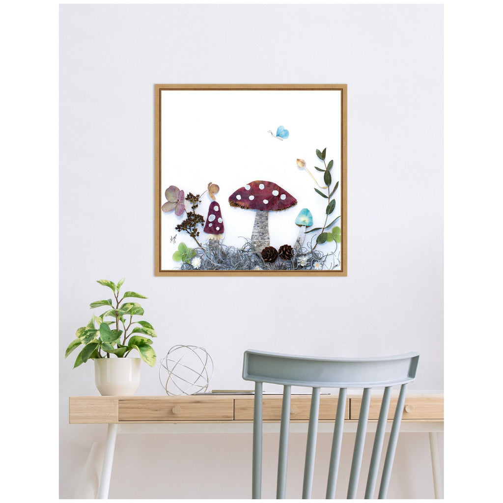 Mushroom No. 1 by Madeline Jeppesen Framed Canvas Wall Art Print