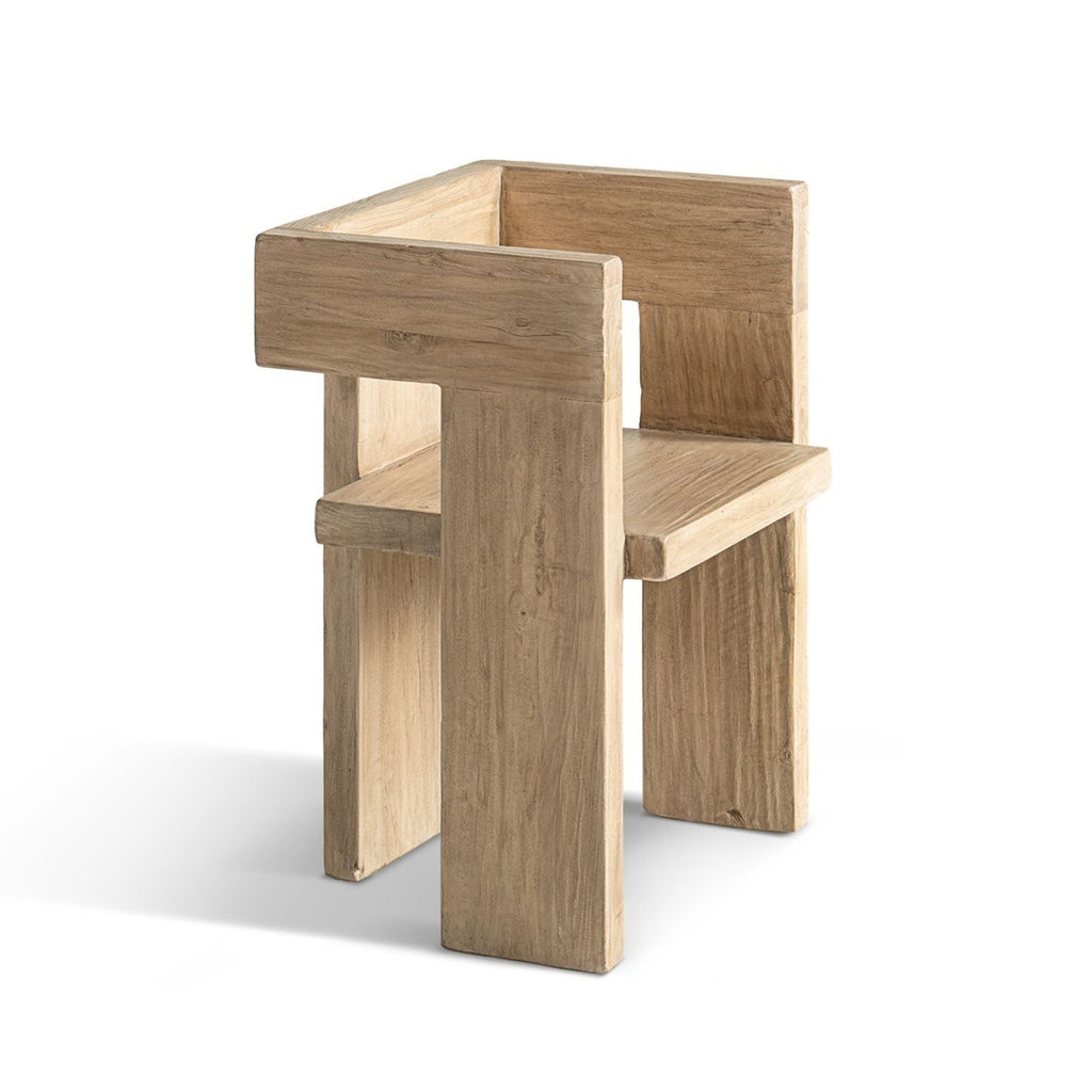 Avenel Sculptural Reclaimed Elm Accent Chair