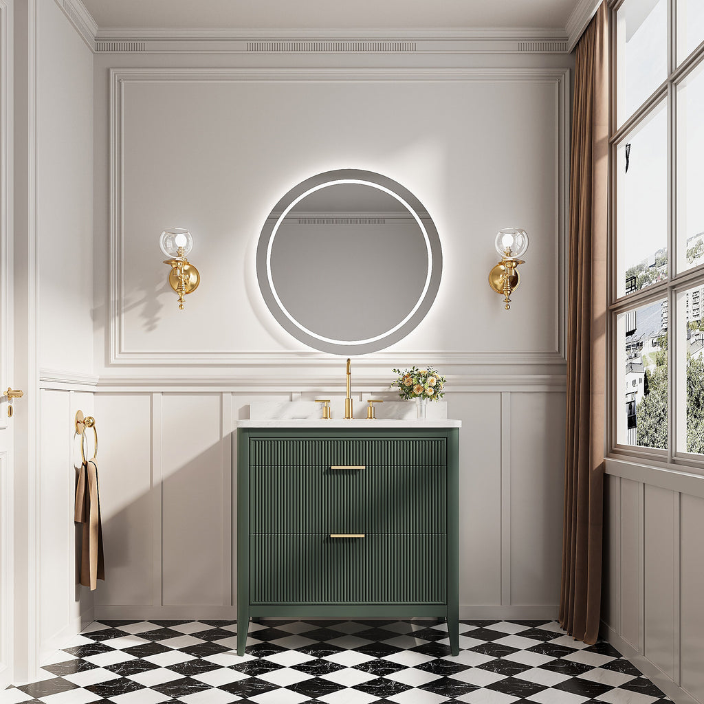 36-Inch Fully Assembled Bathroom Vanity