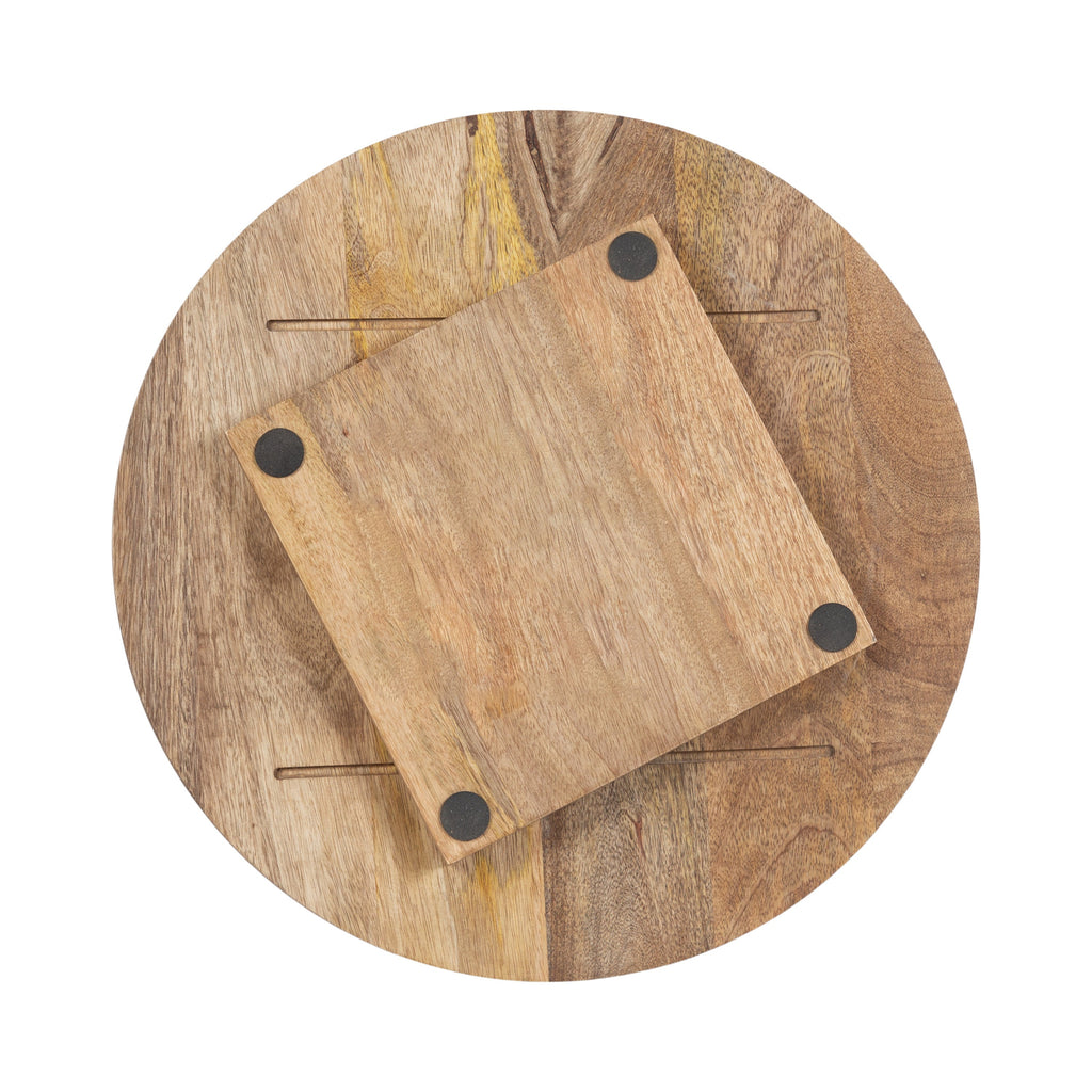 Halsey Round Lazy Susan Tray