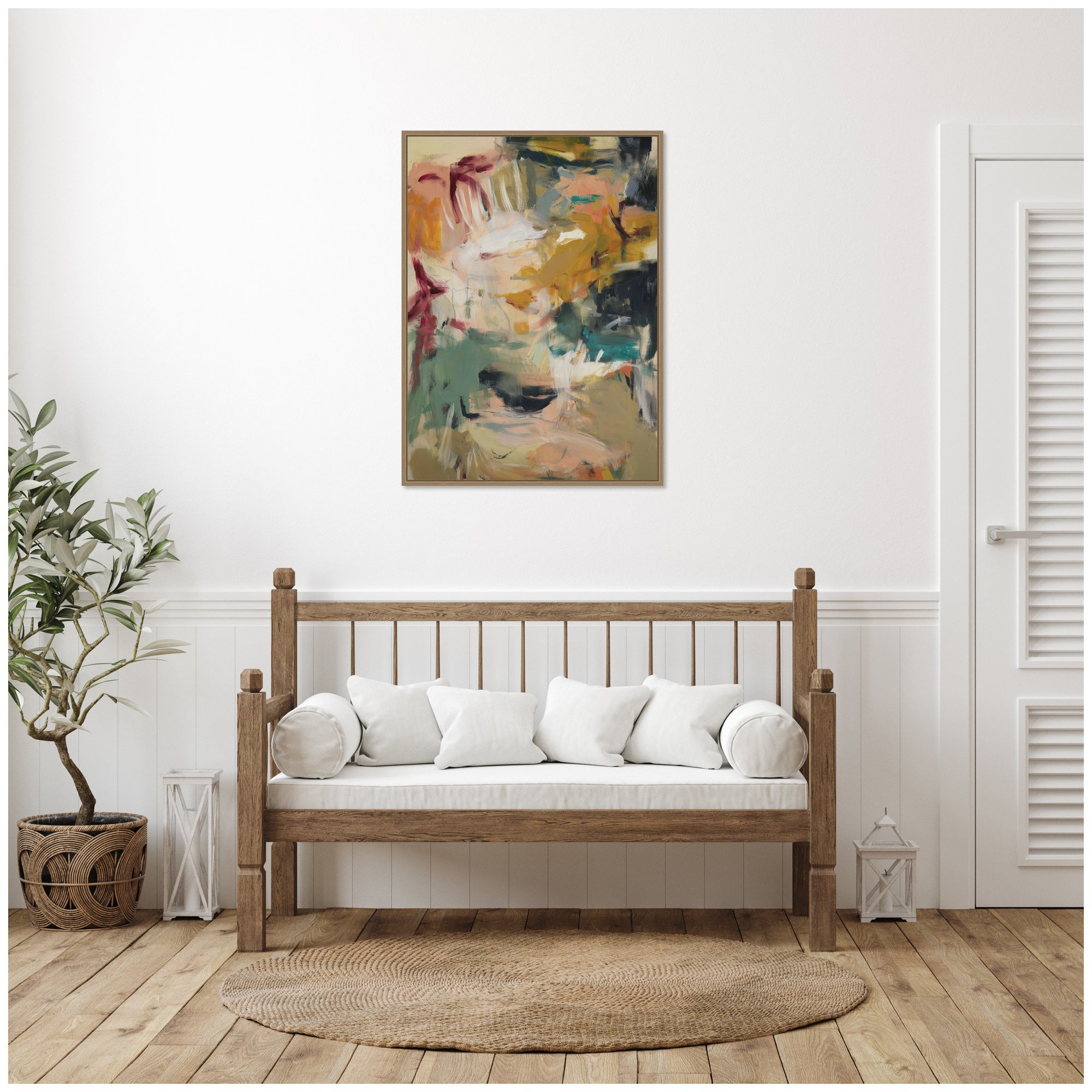 Painted Storm No. 2 by Amy Lighthall Framed Canvas Wall Art Print