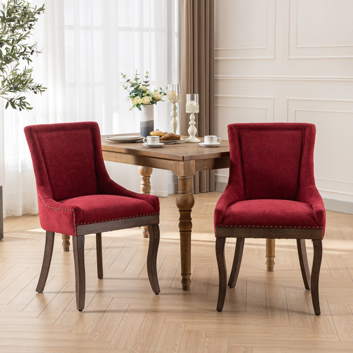 Ultra Upholstered Dining Chairs — Set of 2, Color Options