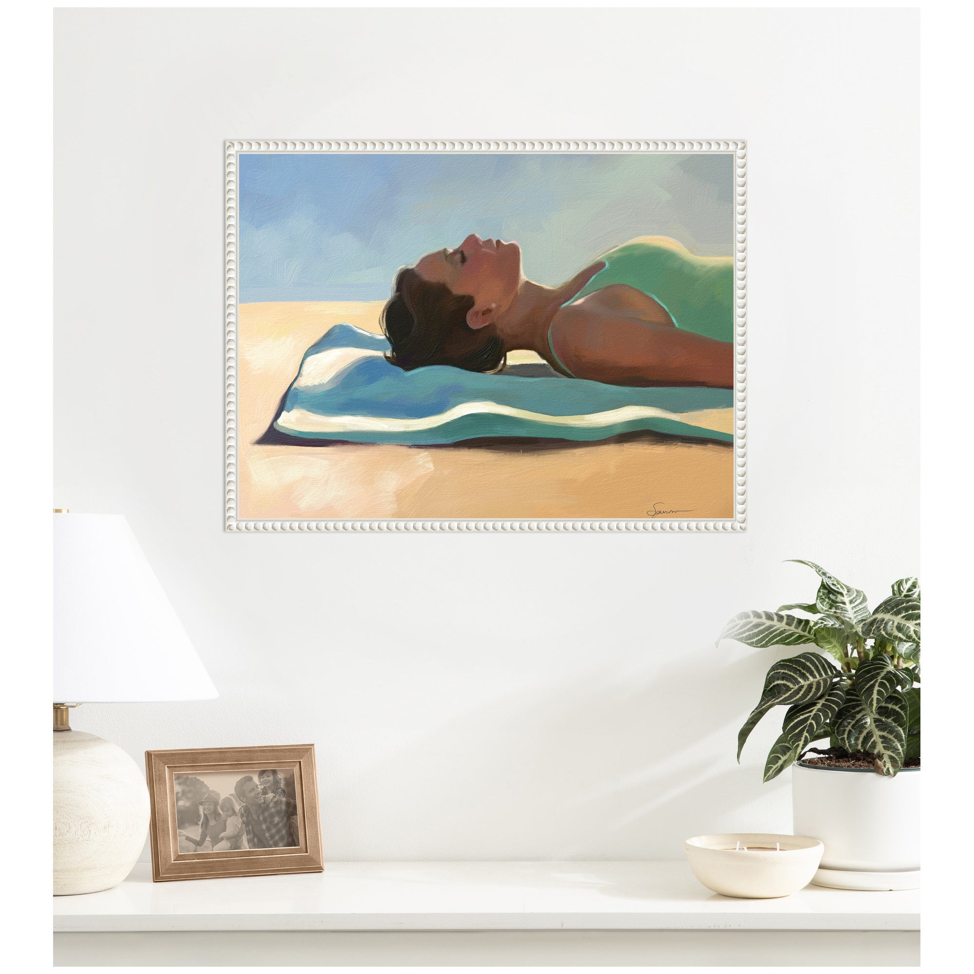 Vitamin D by Mary Sparrow Framed Canvas Wall Art Print