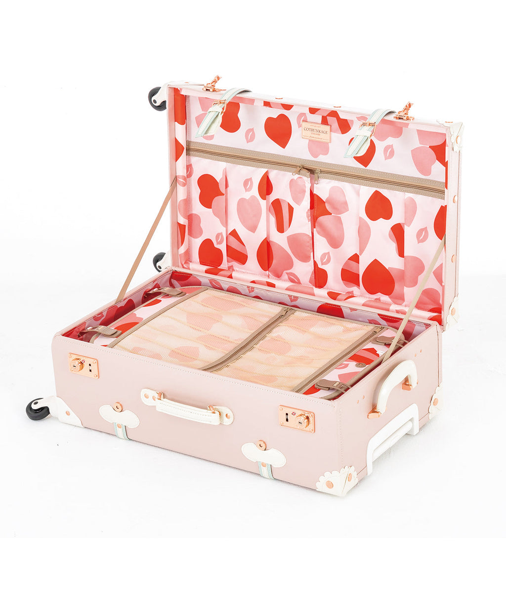 Minimalism 3 Pieces Luggage Set - Cherry Pink's