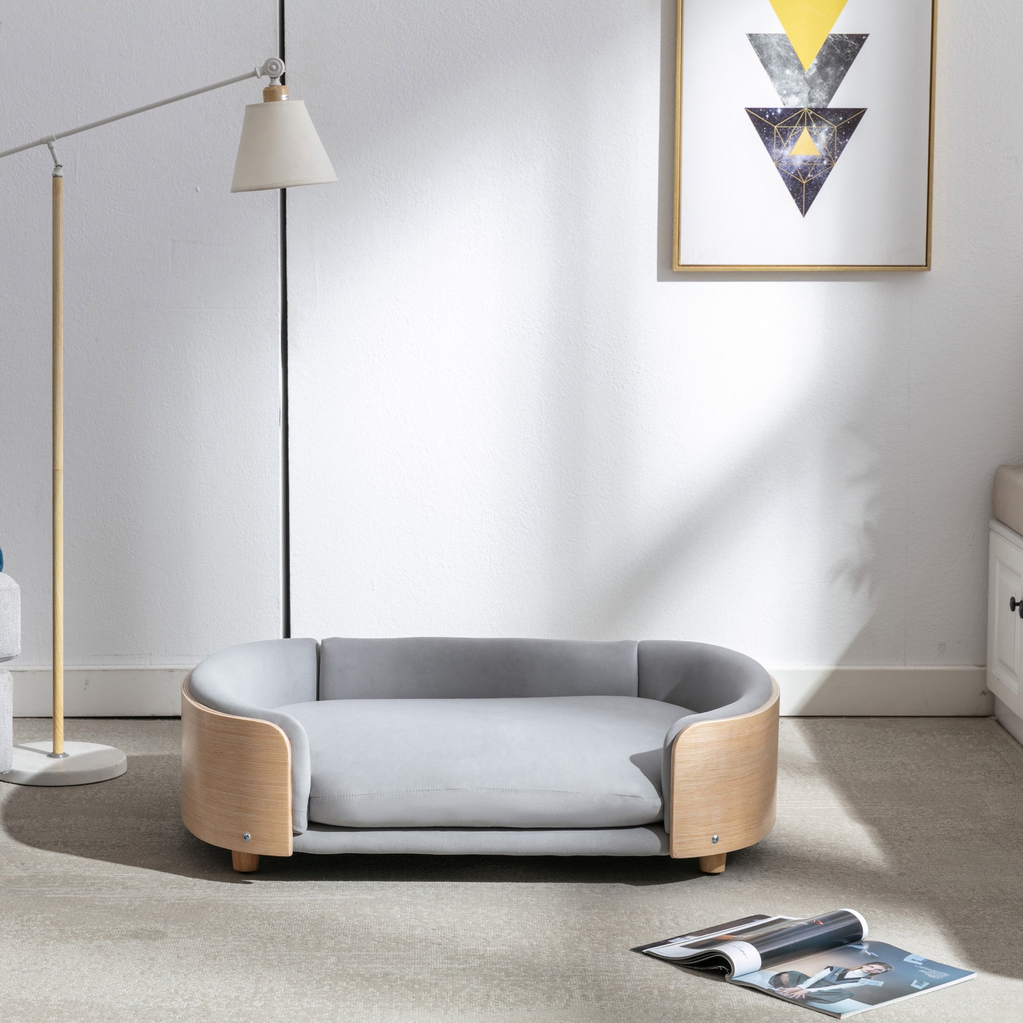 Scandinavian Style Elevated Dog Bed Pet Sofa