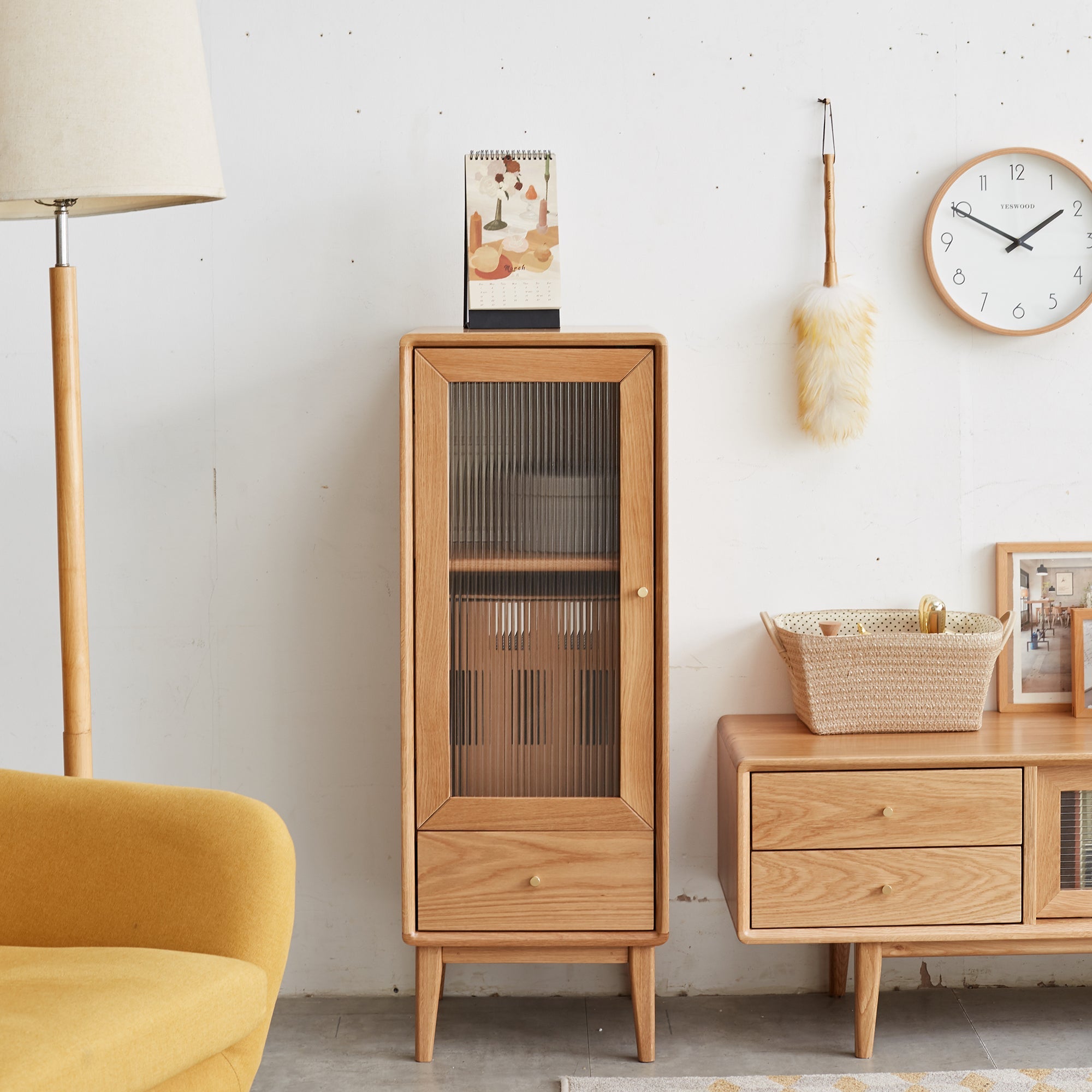 Solid Wood Storage Cabinet
