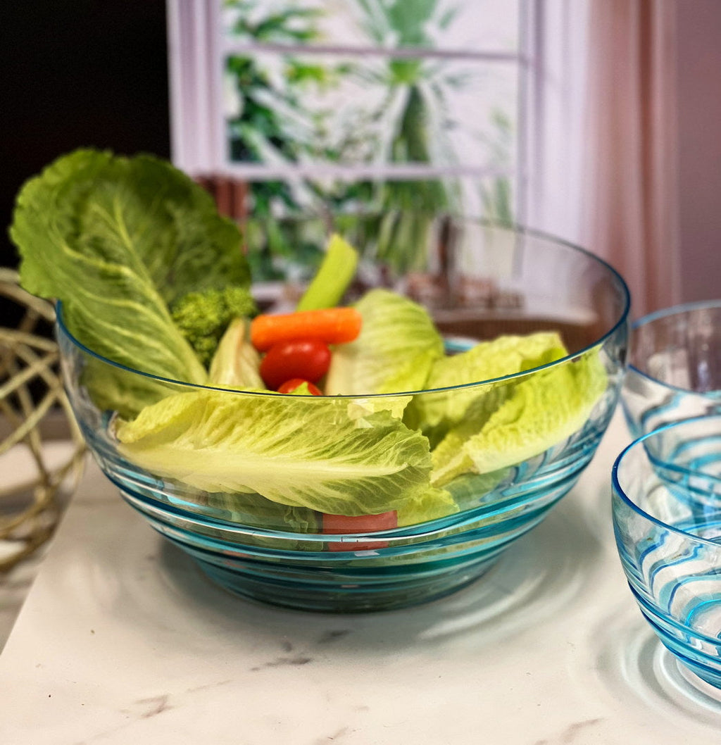 Swirl Acrylic Serving Bowls
