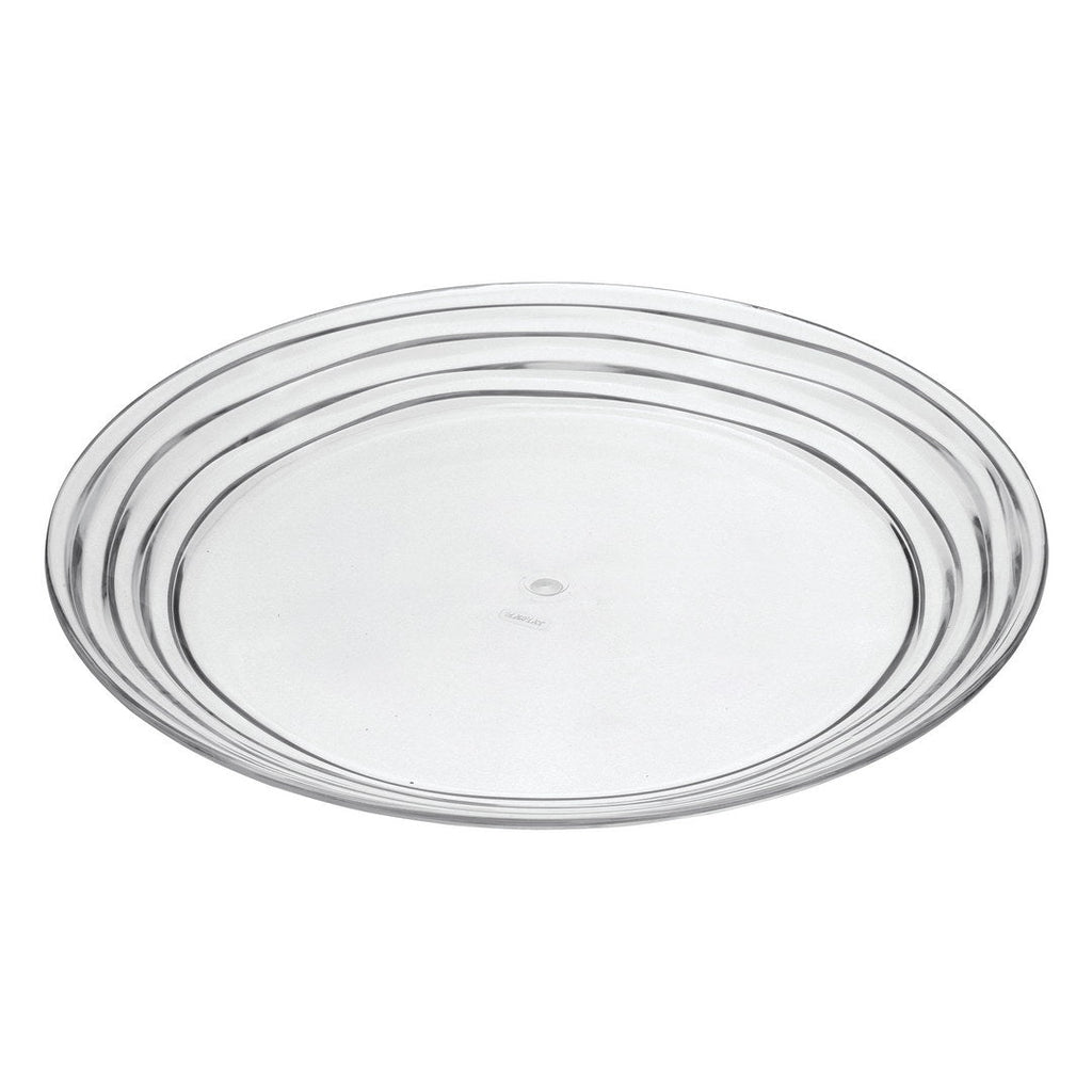 Designer Swirl 12" Acrylic Dinner Plates Set of 4