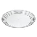 Designer Swirl 12" Acrylic Dinner Plates Set of 4