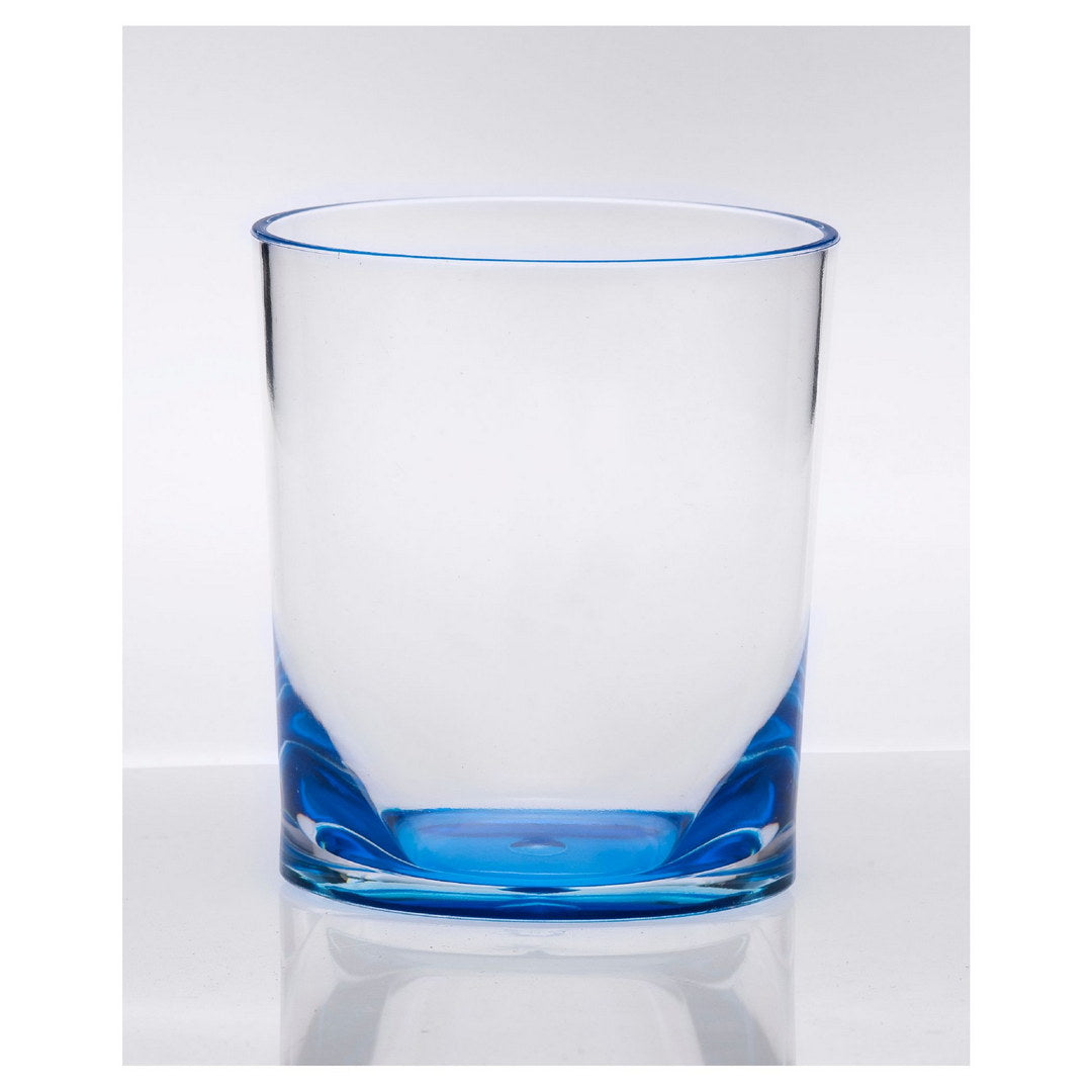 Oval Halo Acrylic Glasses Drinking Set of 4 DOF (12oz)
