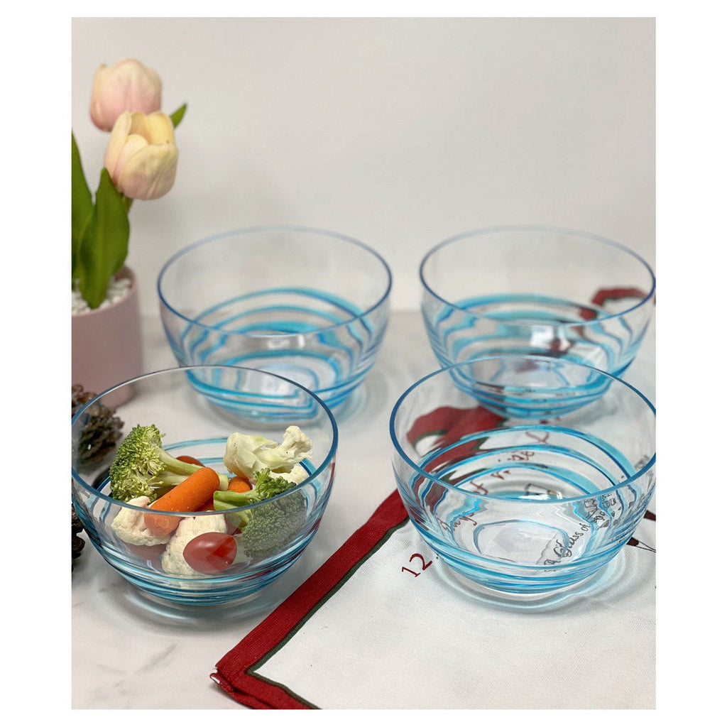 Swirl Acrylic Serving Bowls