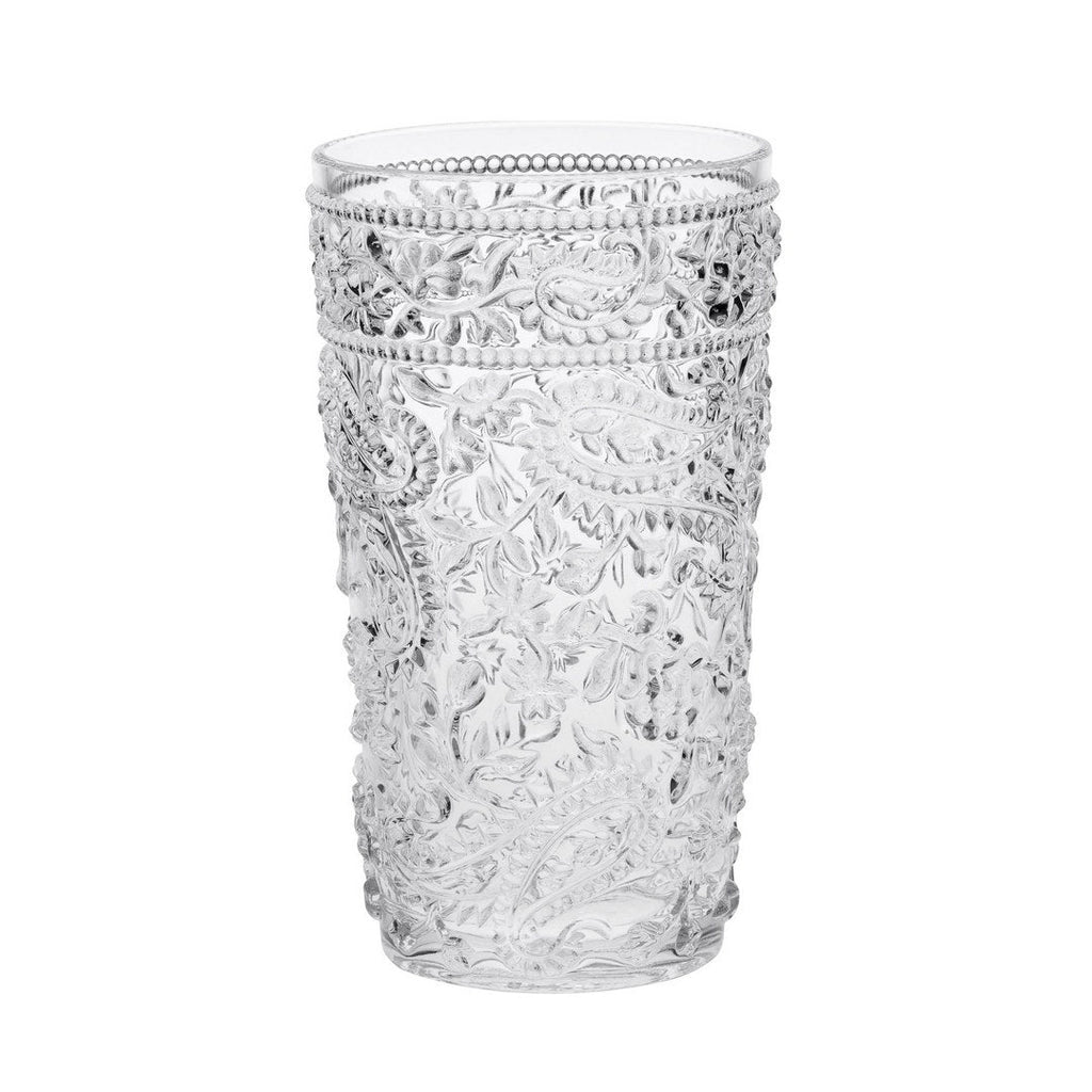 Paisley Acrylic Glasses Drinking Set of 4 Hi Ball (17oz)