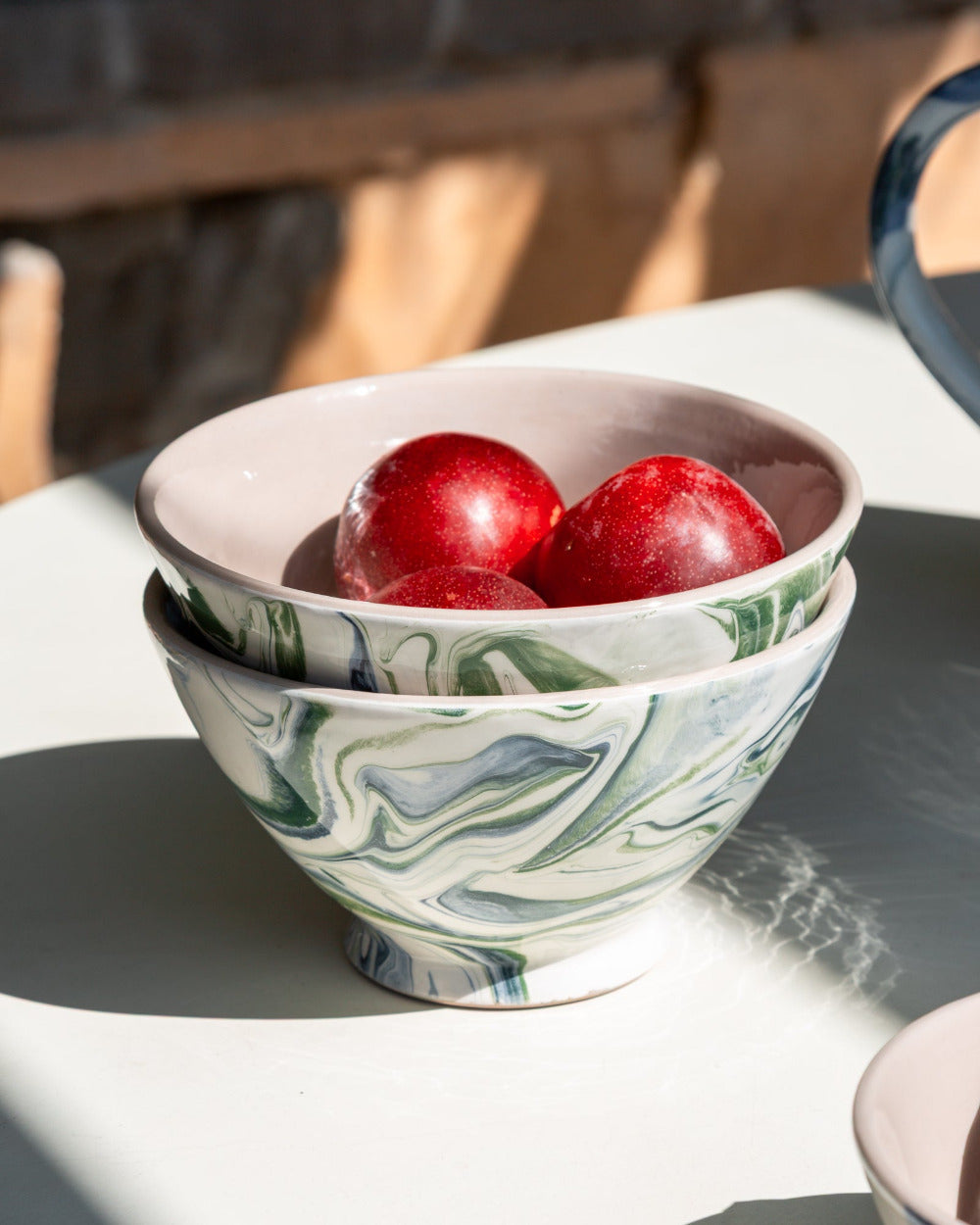 Marbled Ocean Ramen Bowl - Set of 4