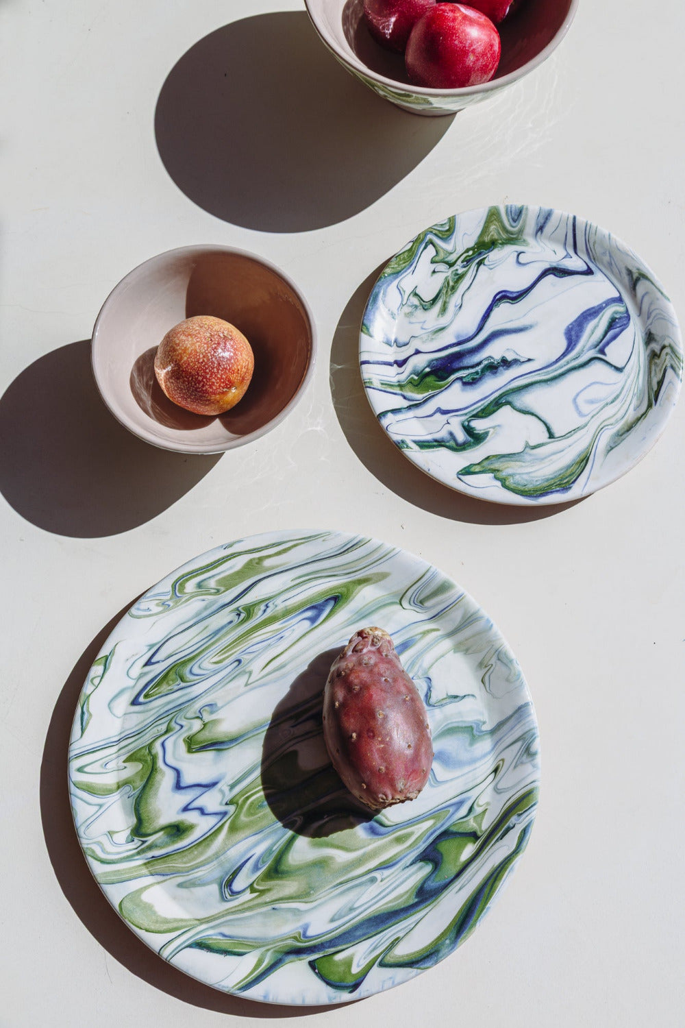 Marbled Ocean Salad Plate - Set of 4