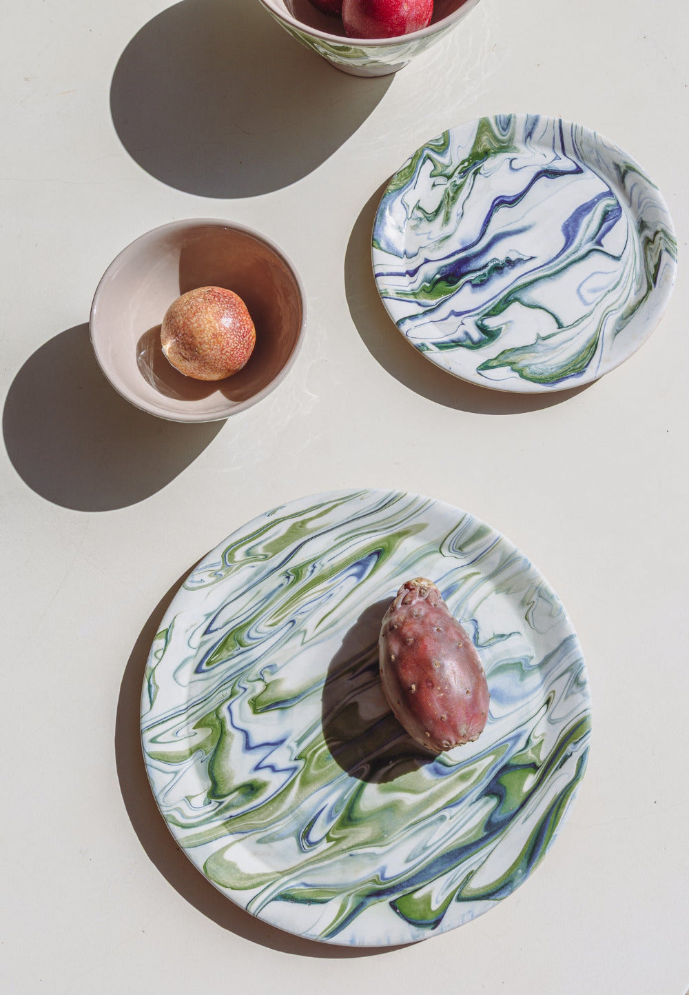 Marbled Ocean Dinner Plate - Set of 4