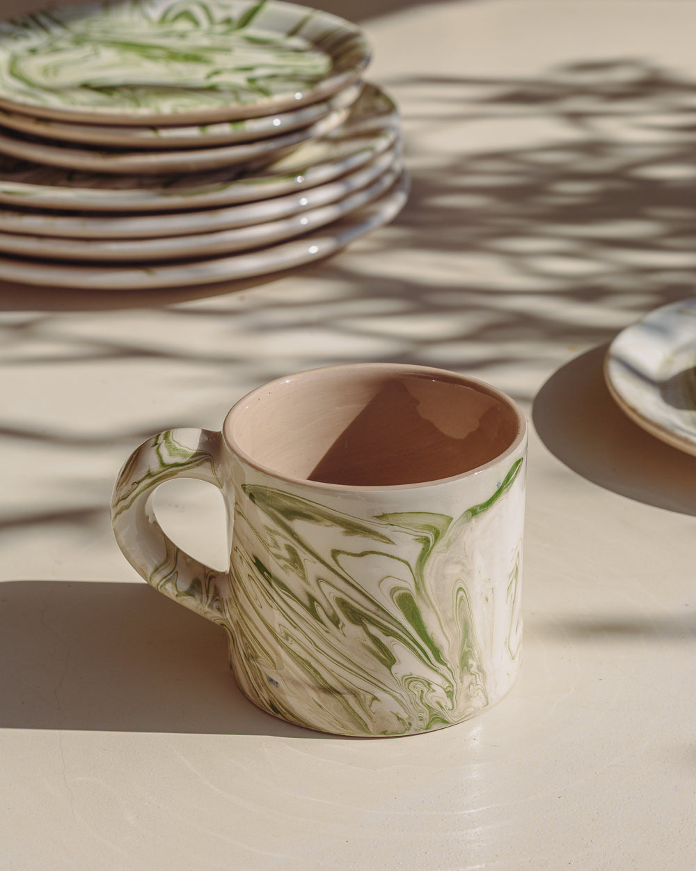 Marbled Olive Mug