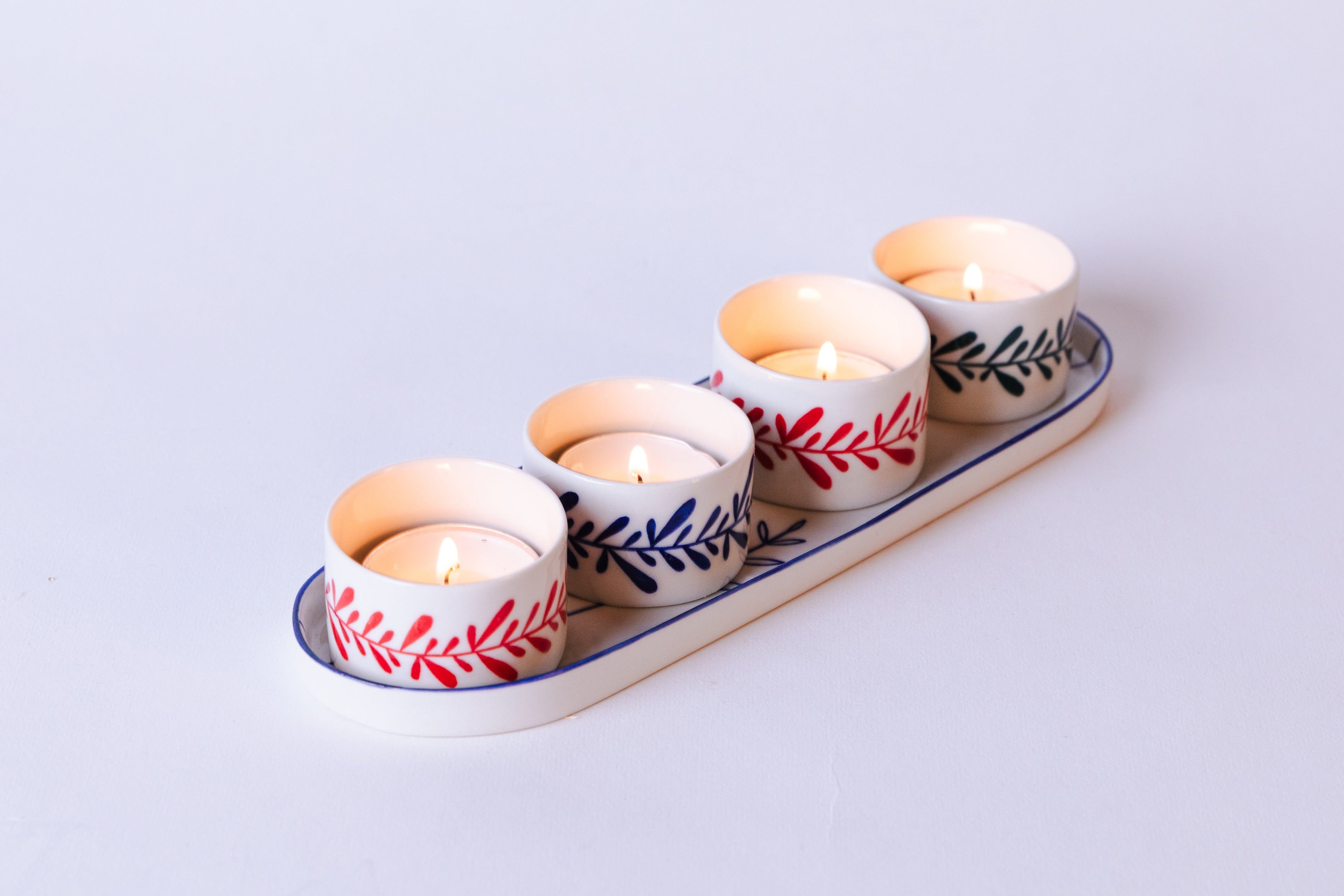 Antioch Porcelain Tealight Holders