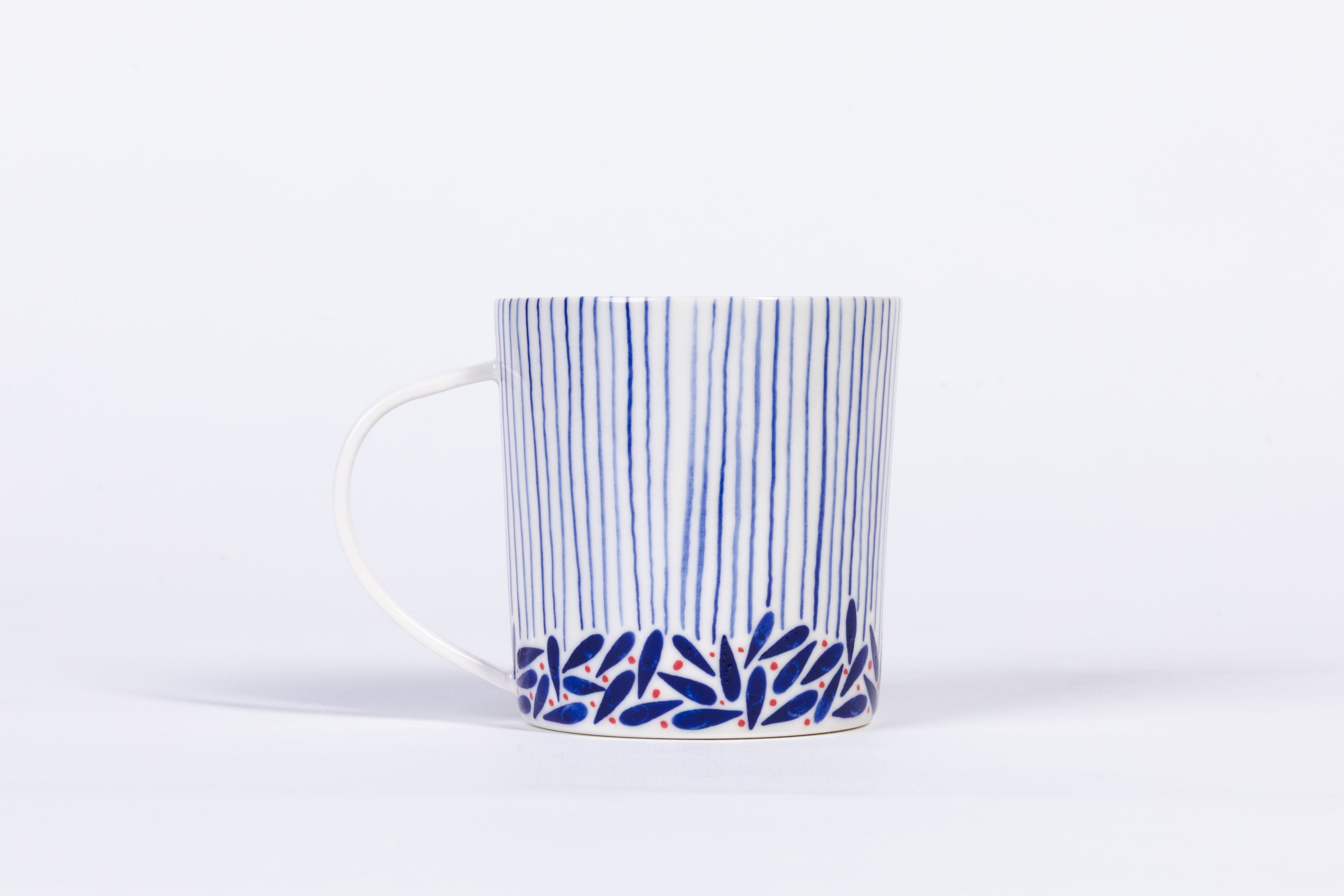 Defne Porcelain Mug — Blue