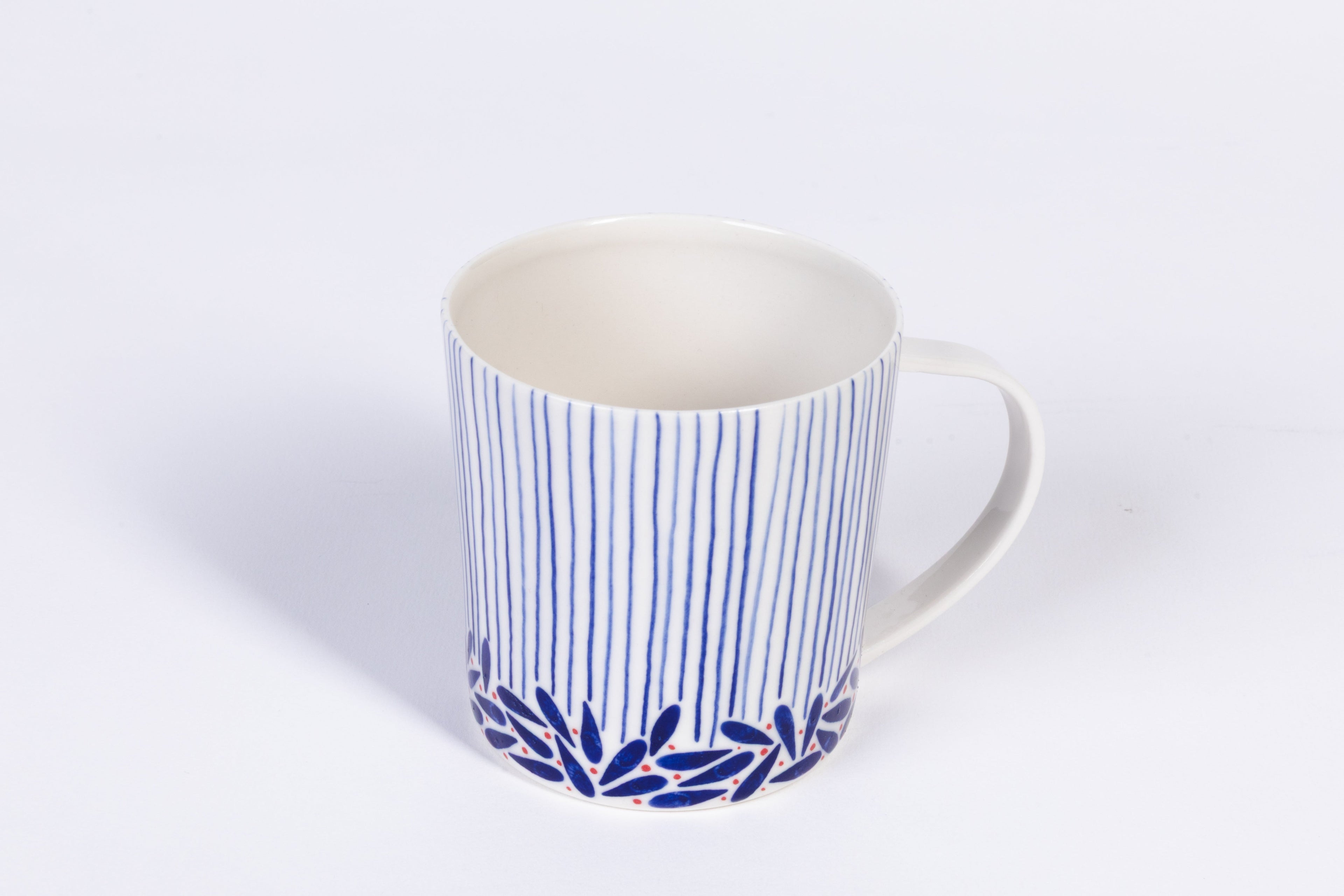 Defne Porcelain Mug — Blue