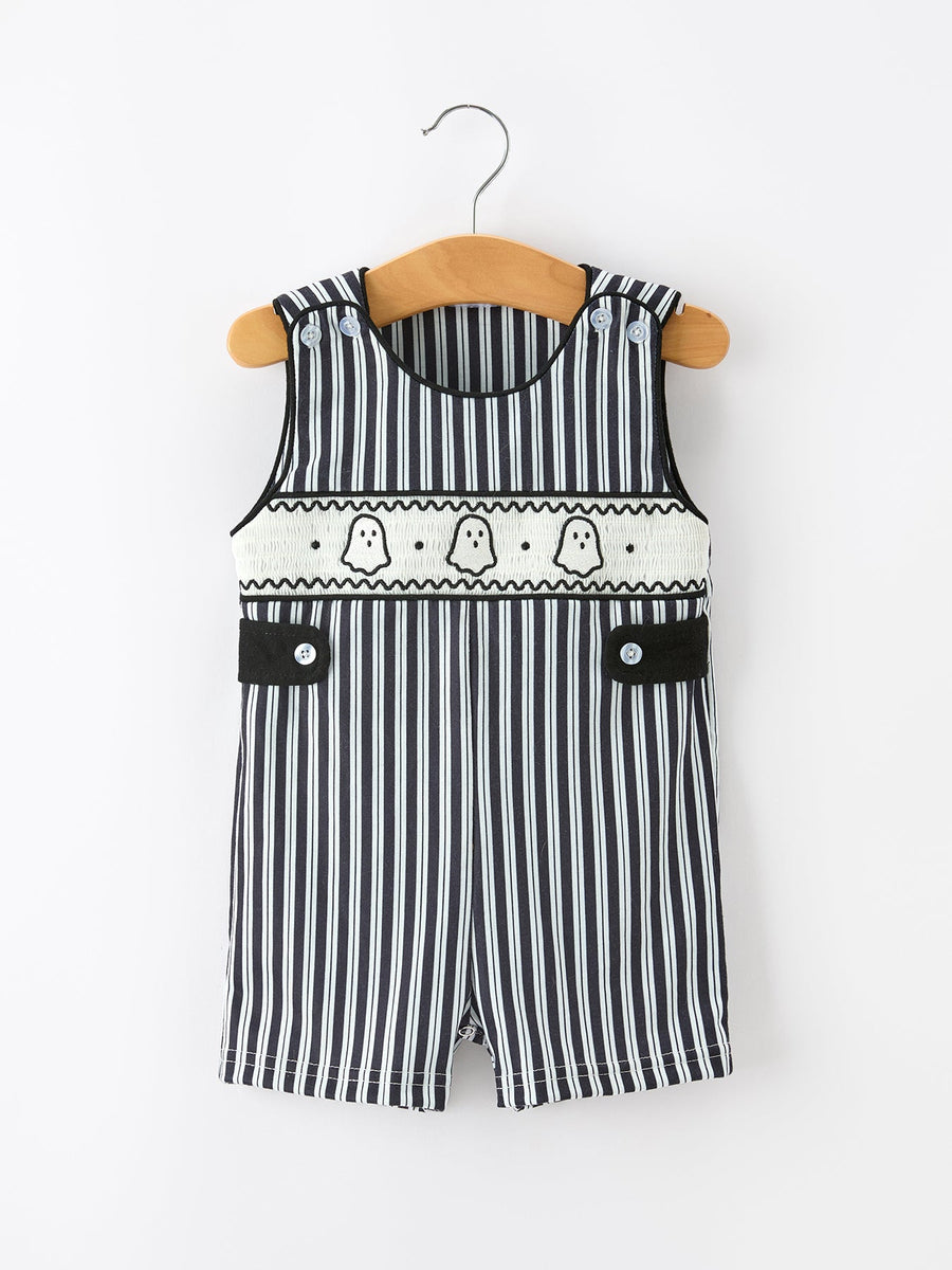 Halloween Ghost Smocked Boys Jon Jon