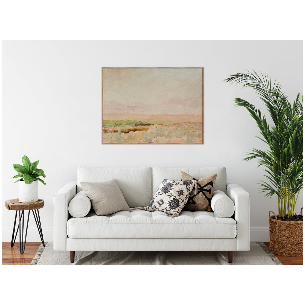 Desert from Kislovodsk to Samarkand Jan Ciaglinski by Nostalgia Prints Framed Canvas Wall Art Print
