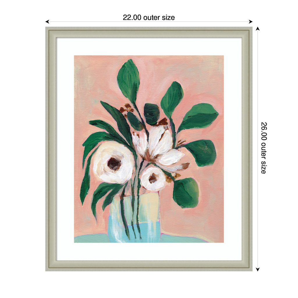 Framed Art Blush in Bloom by Nikita Jariwala