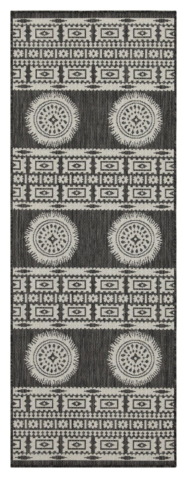 Sunshine 5'3" x 7'3" Indoor/Outdoor Area Rug - Anthracite
