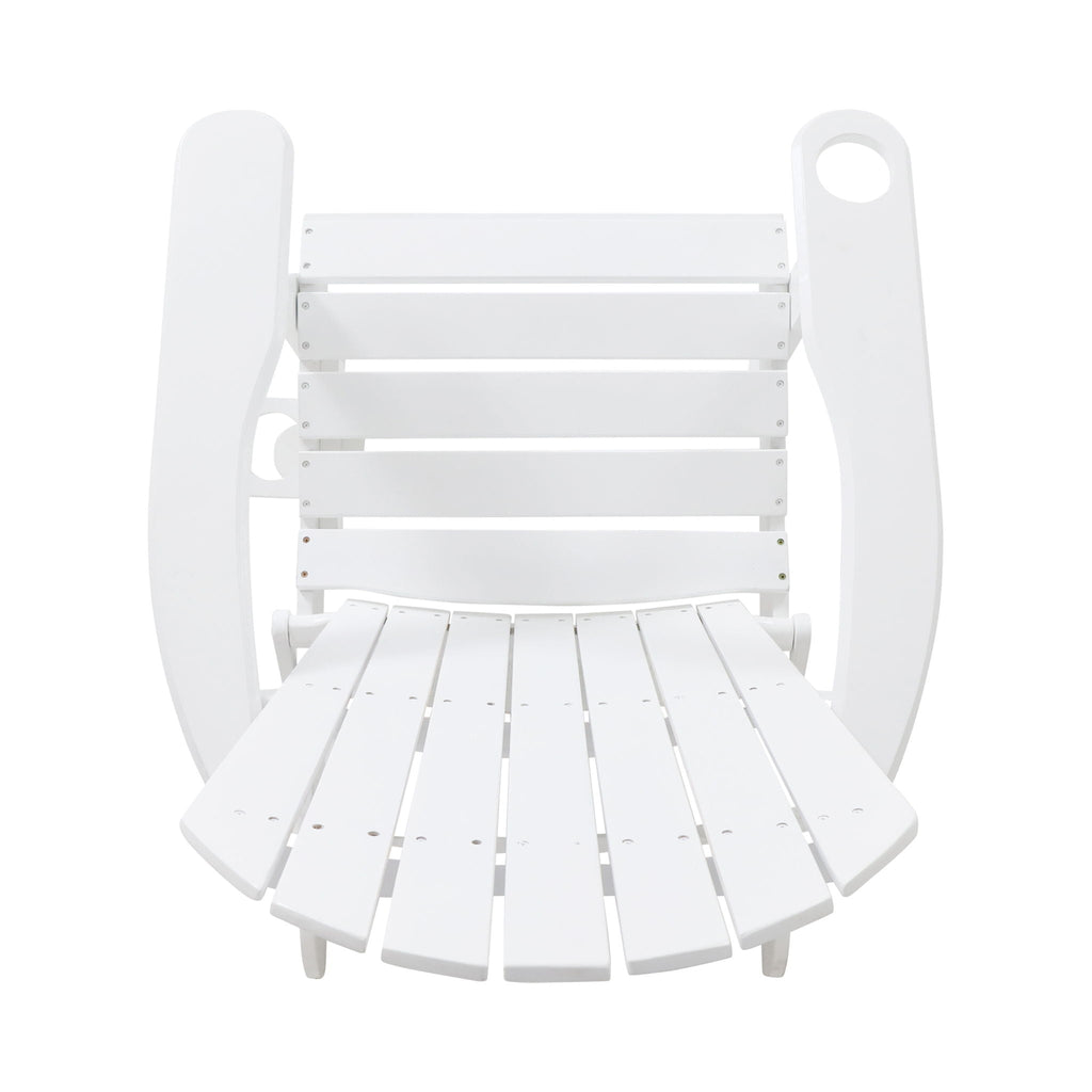 Zenithia Outdoor Foldable Adirondack Chair with 2 Cup Holders