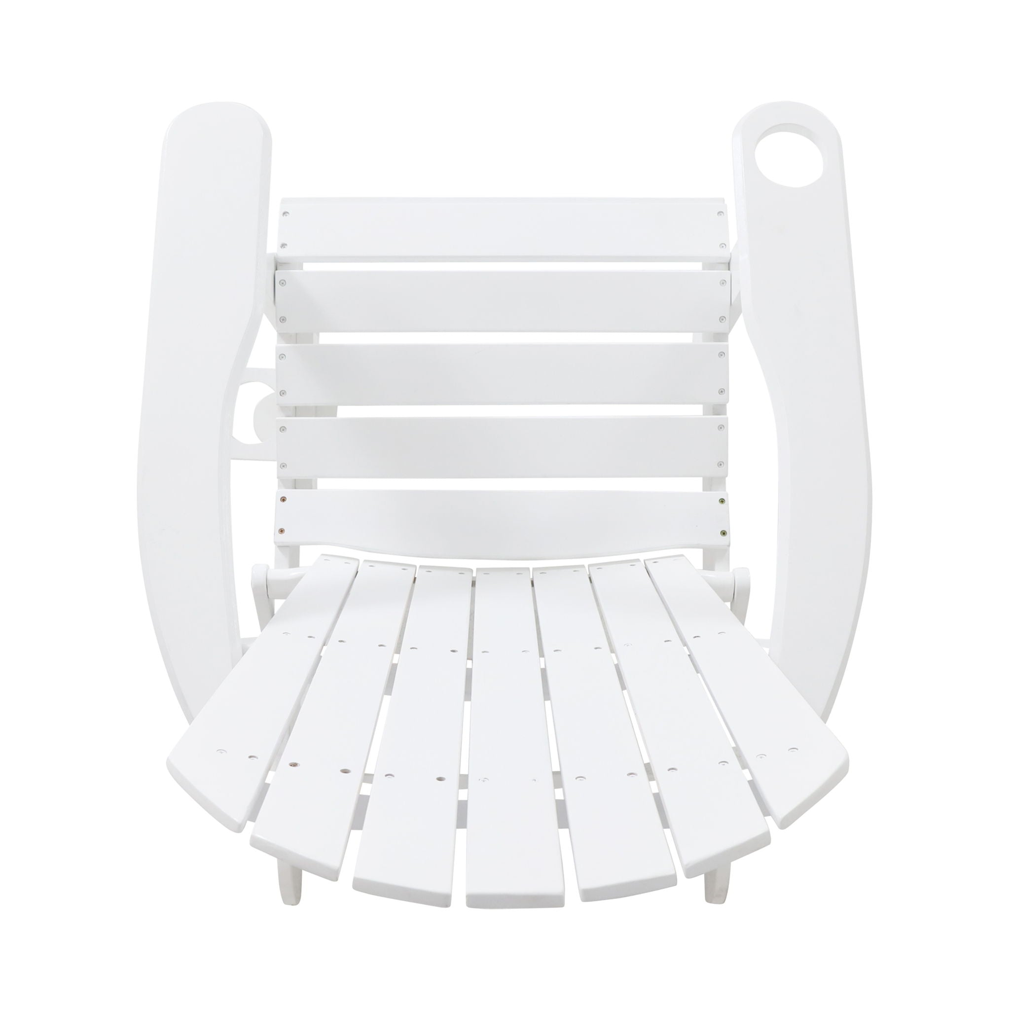 Zenithia Outdoor Foldable Adirondack Chair with 2 Cup Holders