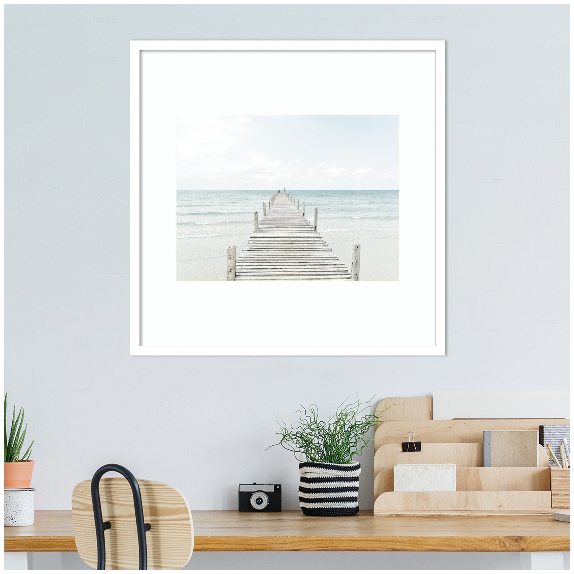 Beach 5s by Amy Peterson Framed Wall Art Print