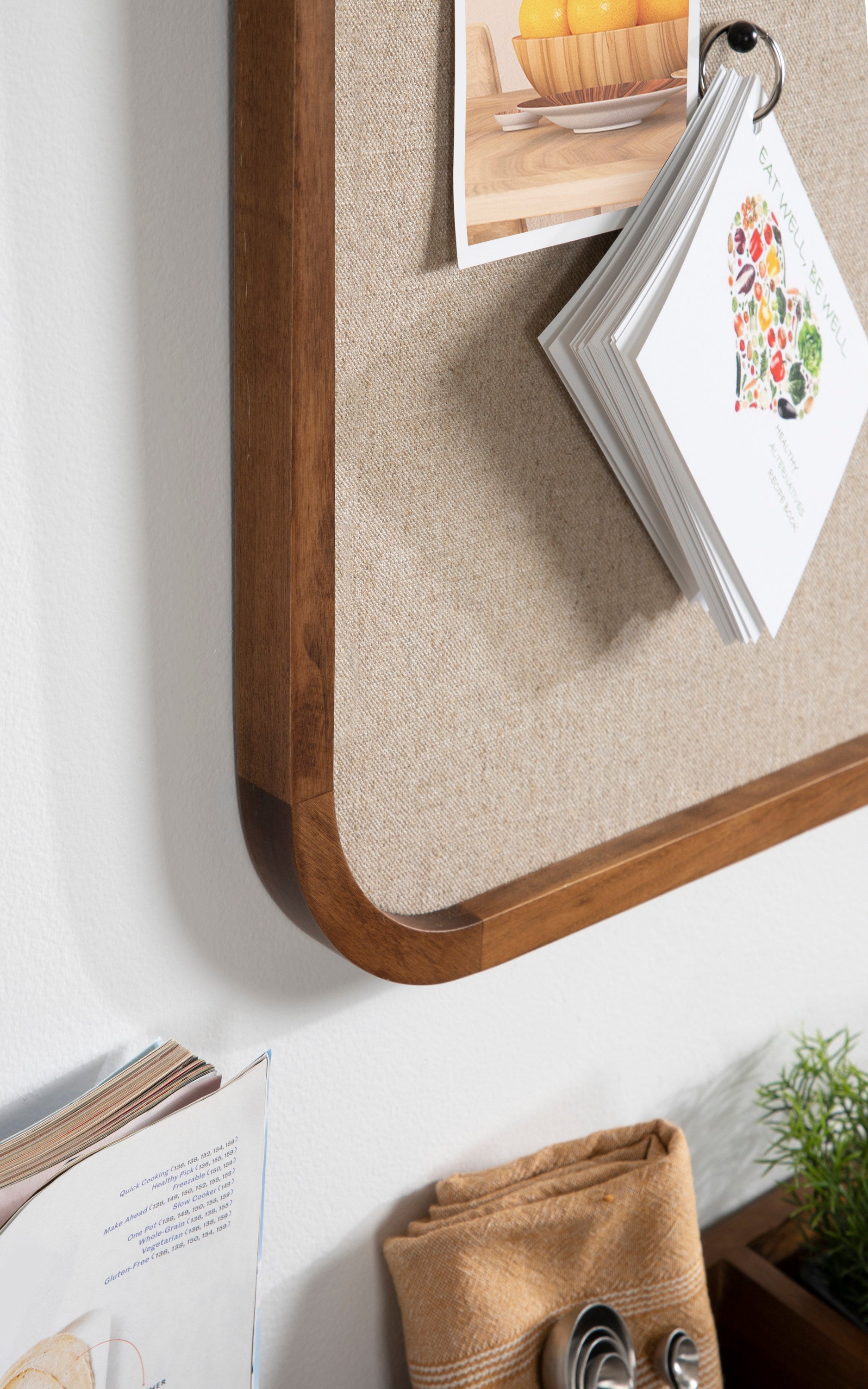 Hutton Wood Framed Fabric Pinboard