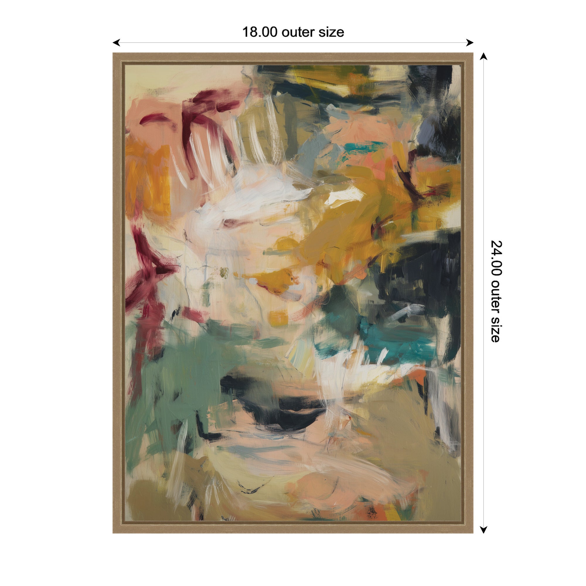 Painted Storm No. 2 by Amy Lighthall Framed Canvas Wall Art Print