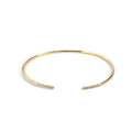Opening Zircon Female Gold-plated Diamond Thin Bracelet