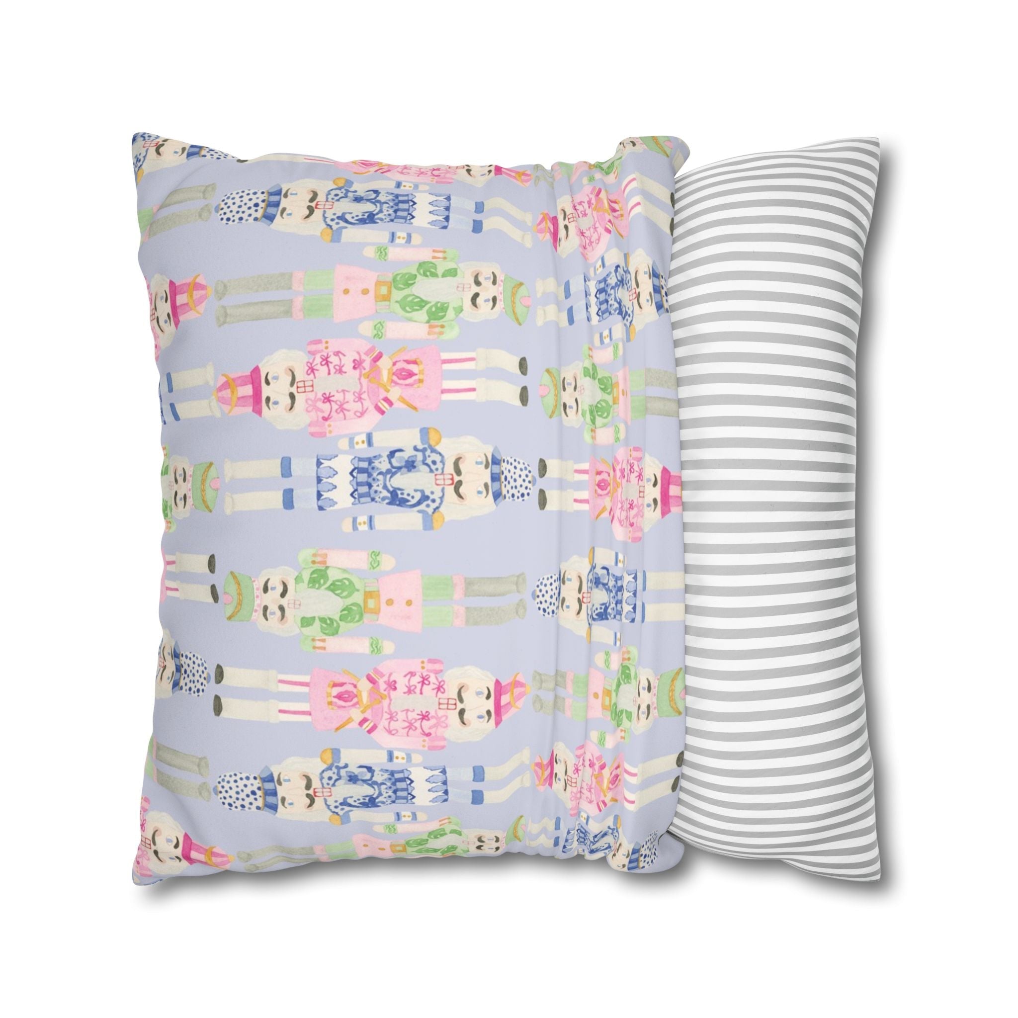 Grandmillenial Nutcracker Velvet Pillow Cover