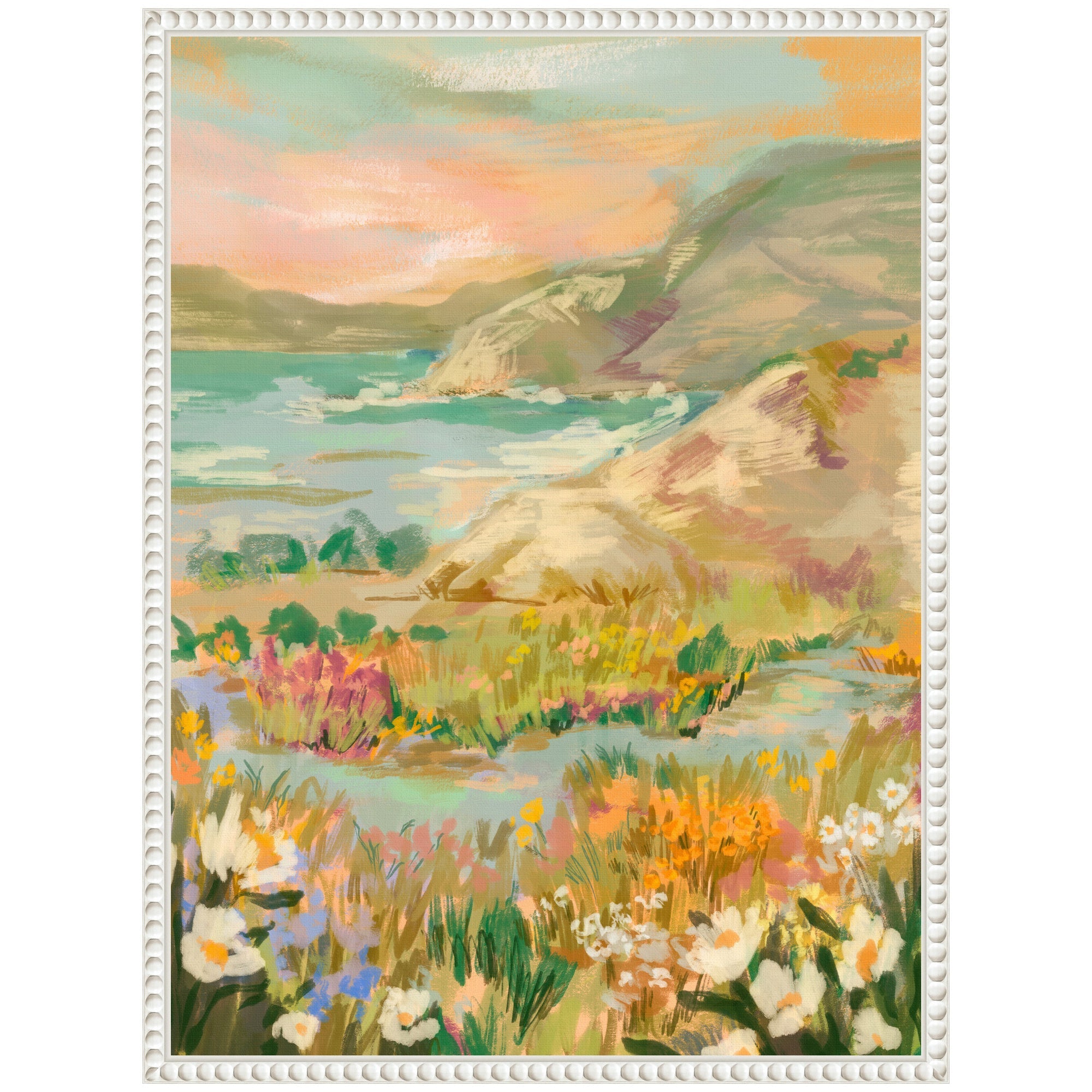 Sylvie Landscape 4 Framed Canvas by Annie Quigley