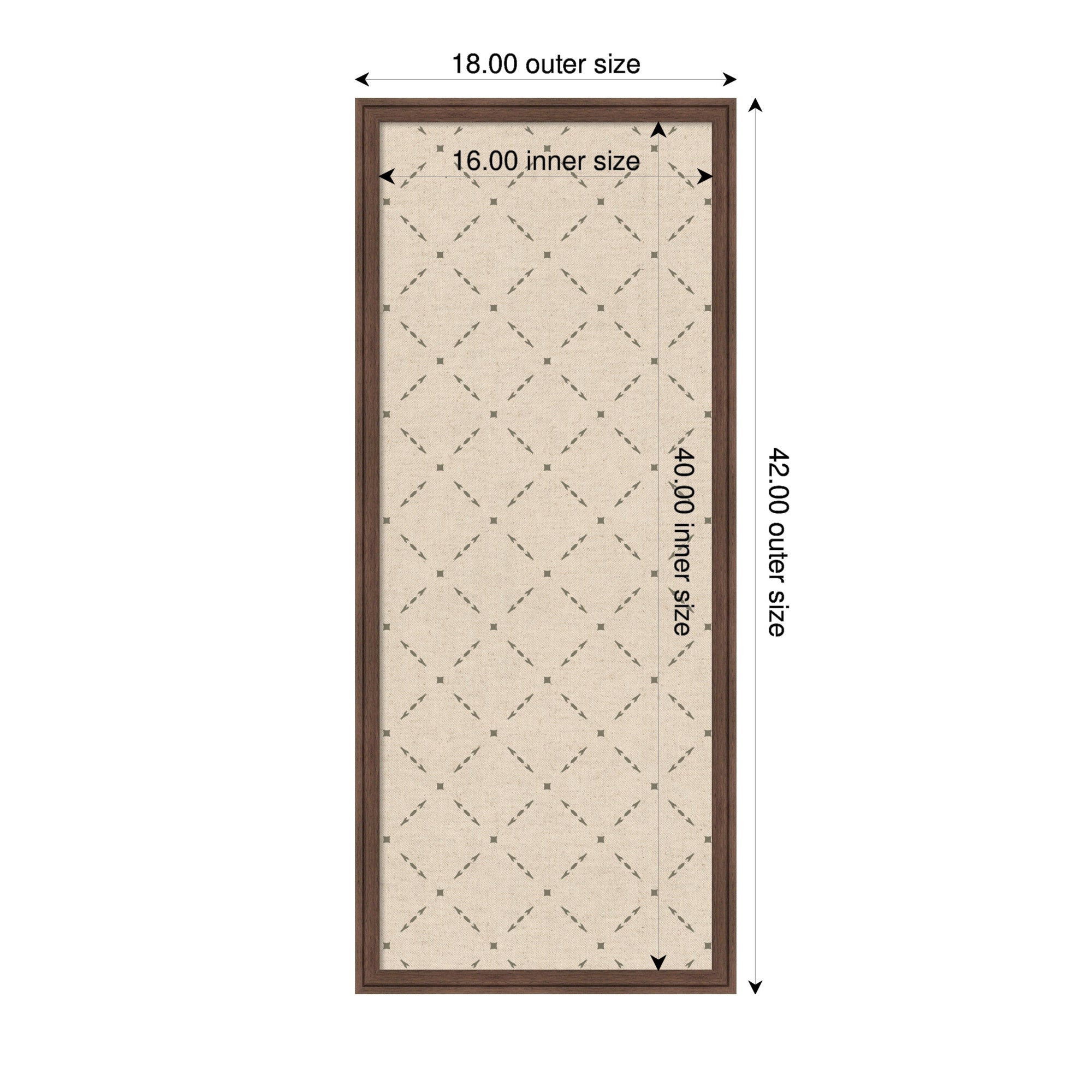 Pinboard Green Lattice Print