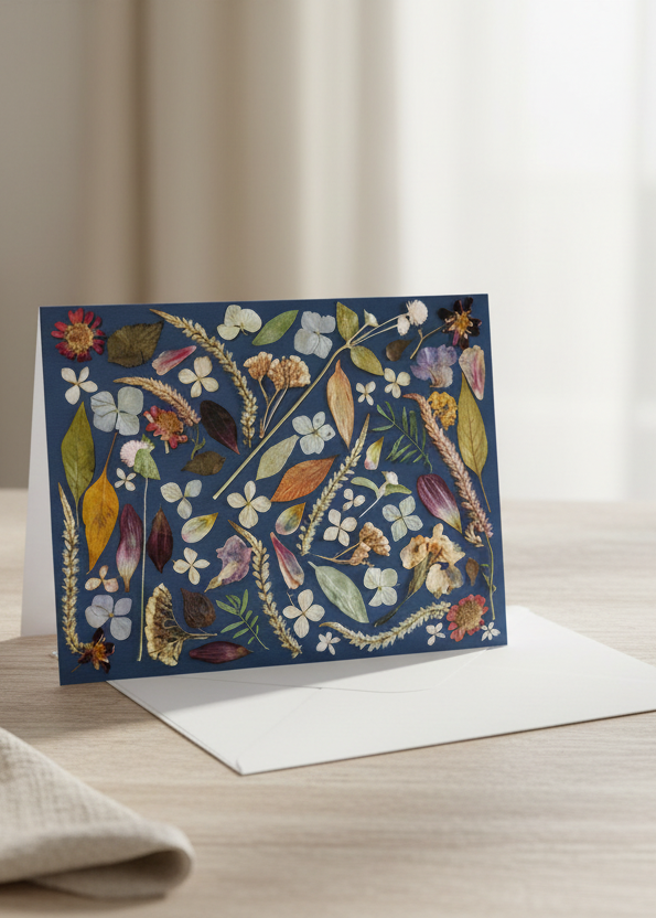 Midnight Botanical Greeting Card
