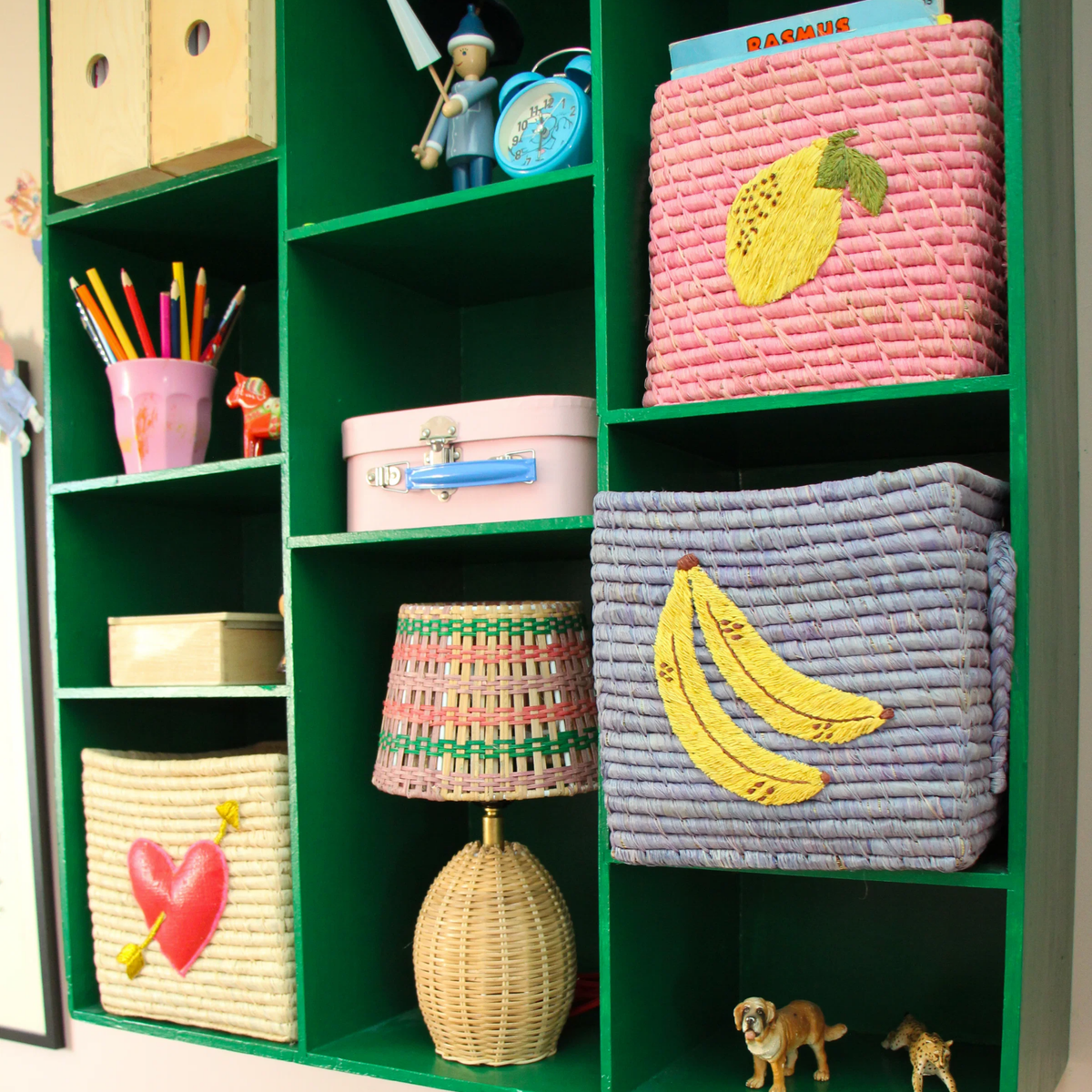 Azul Banana Raffia Basket — Small