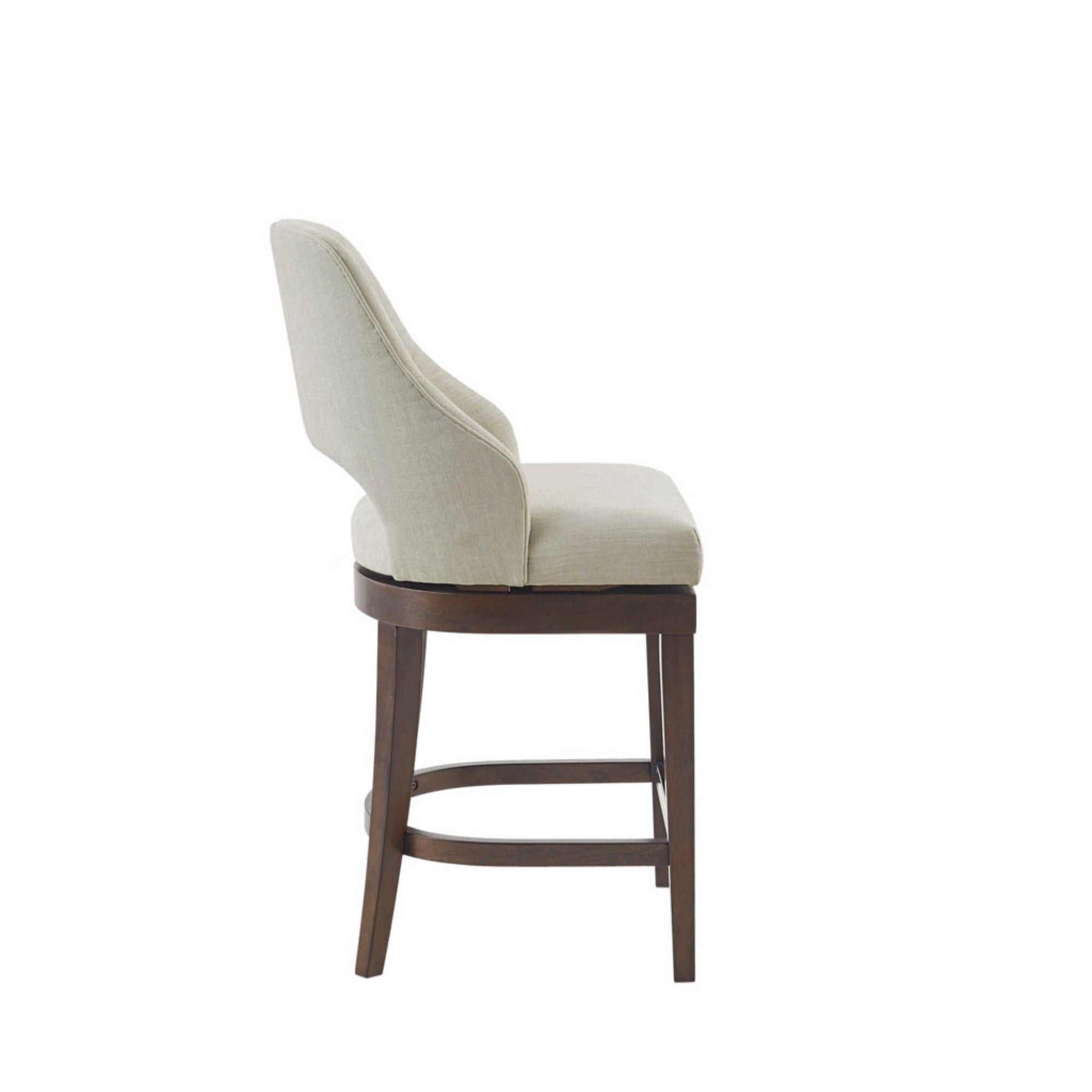 Cream Swivel Counter Stool