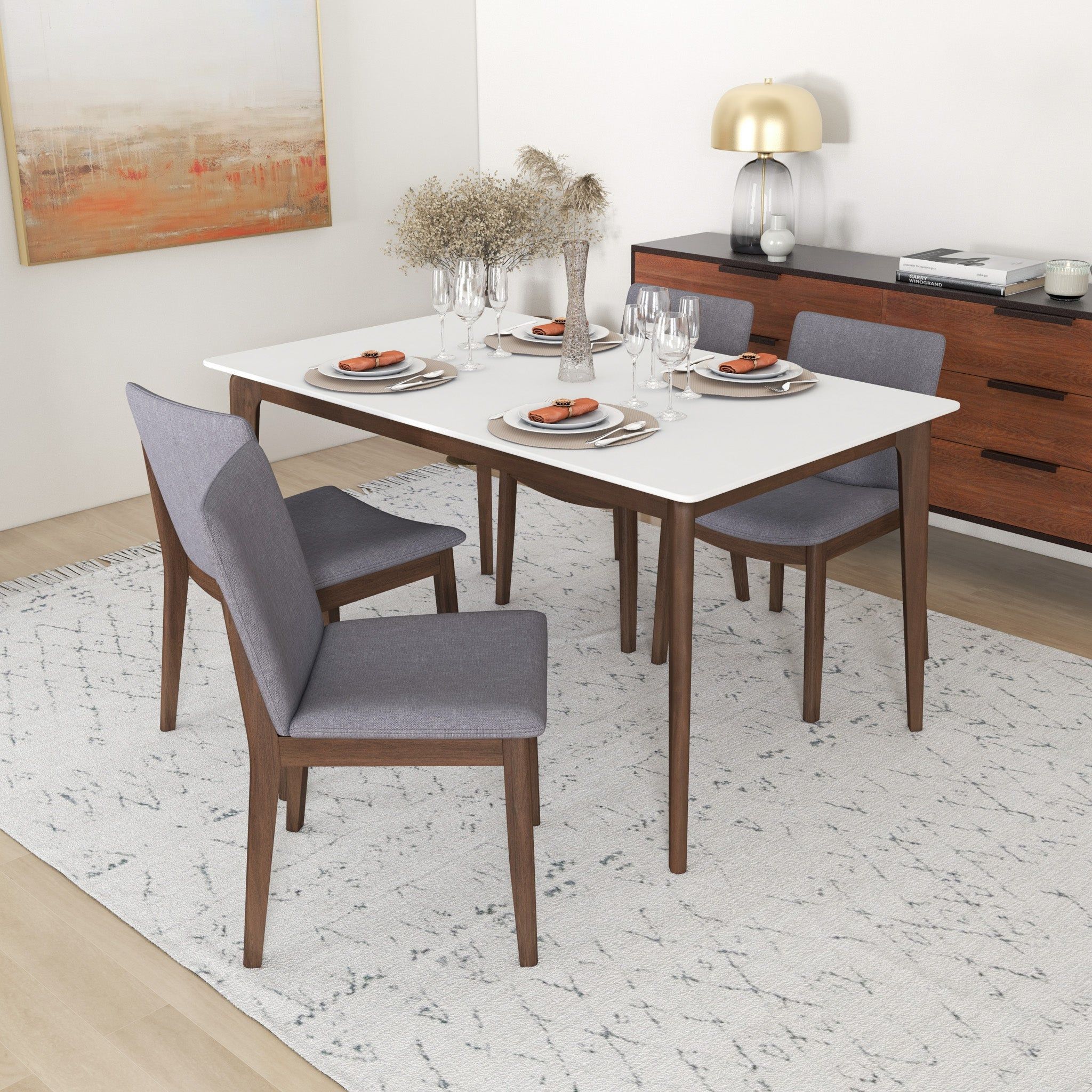 Laura Curved-Back Dining Chairs - Set of 2