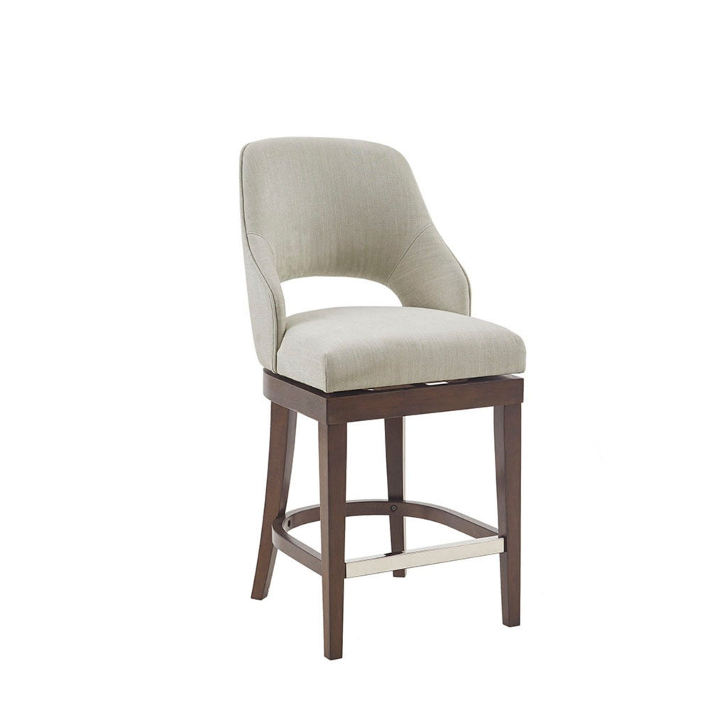 Cream Swivel Counter Stool