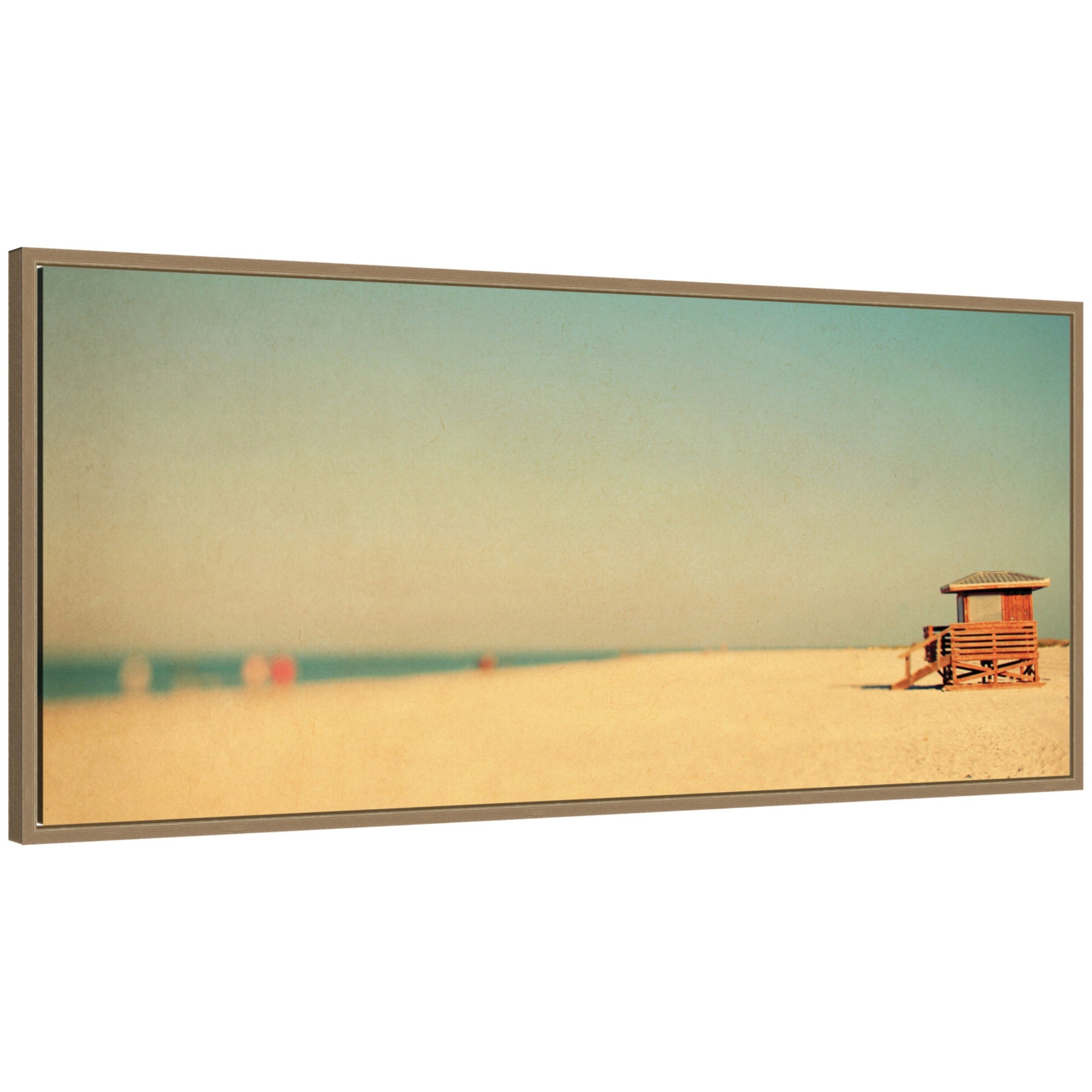 Lido Revisited Panel by Alicia Bock Framed Canvas Wall Art Print