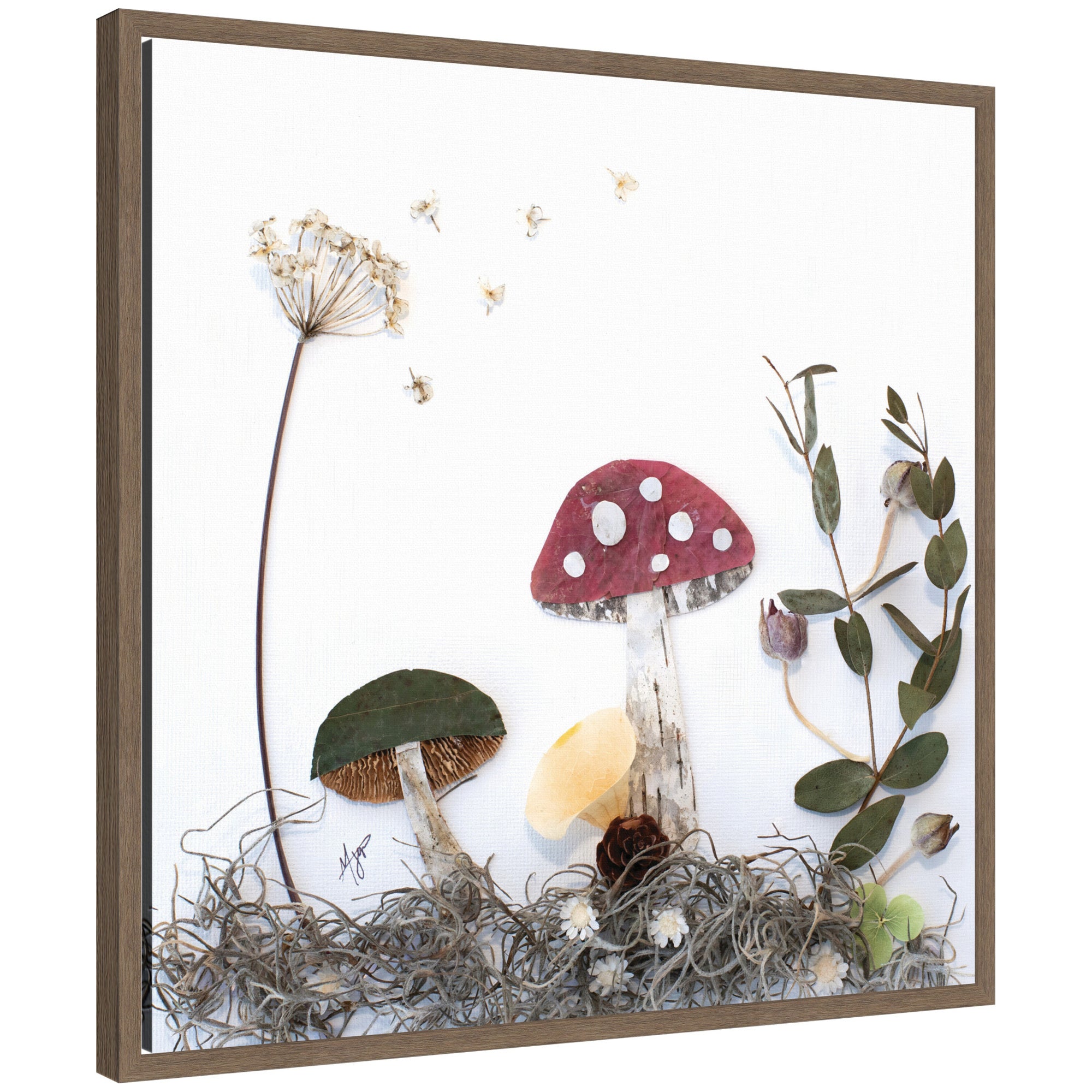 Mushroom No. 2 by Madeline Jeppesen Framed Canvas Wall Art Print
