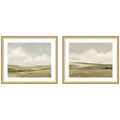 Whispering Meadows 2 Piece Framed Wall Art Print Set by Amy Lighthall
